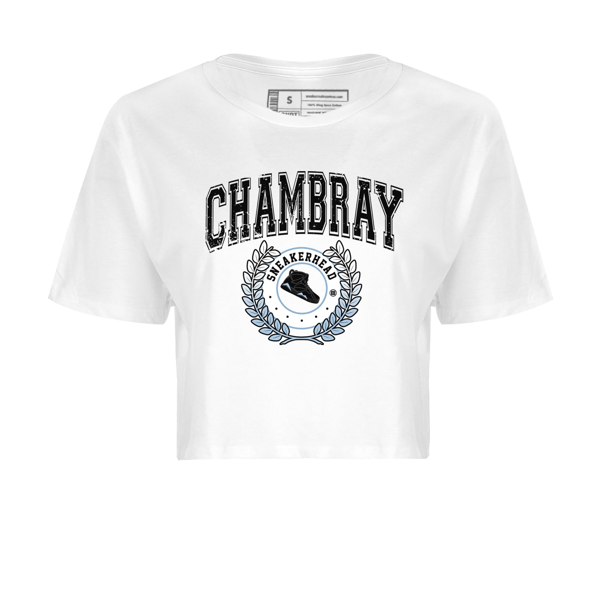 Air Jordan 7 Chambray Sneaker Match Tees Sneaker Letter Streetwear Sneaker Shirt AJ7 Chambray Sneaker Release Tees Women's Shirts White 2