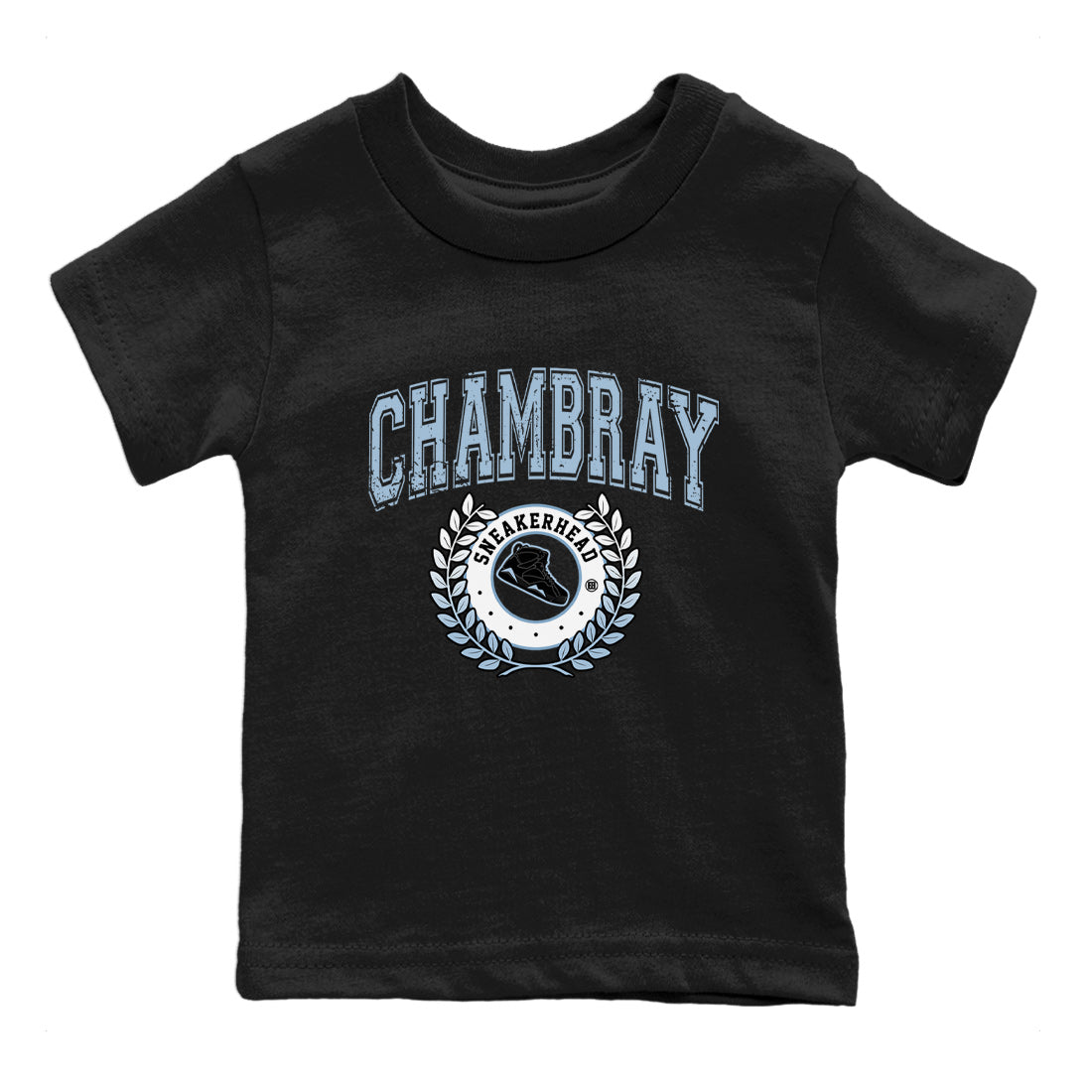 Air Jordan 7 Chambray Sneaker Match Tees Sneaker Letter Streetwear Sneaker Shirt AJ7 Chambray Sneaker Release Tees Kids Shirts Black 2