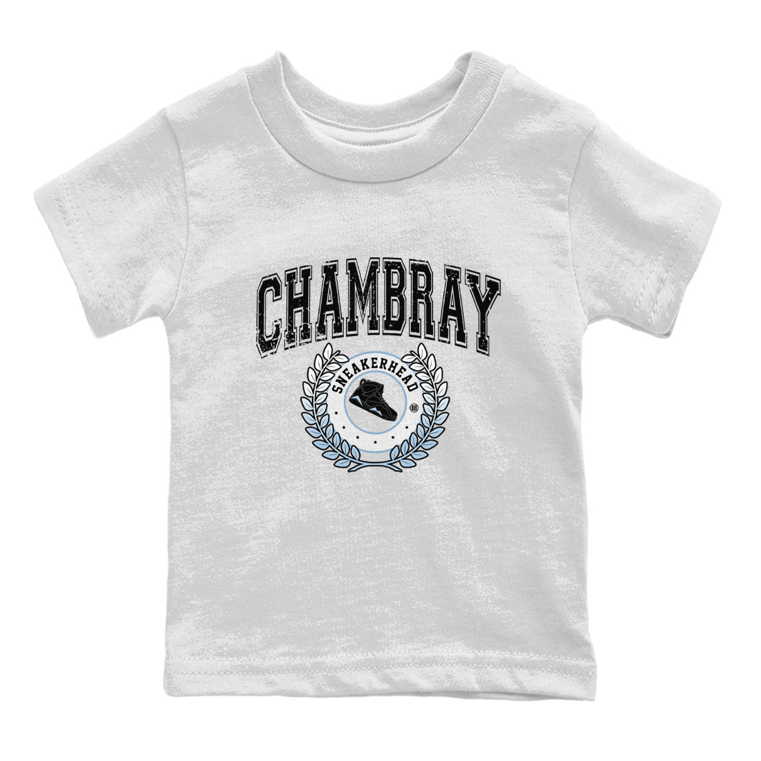 Air Jordan 7 Chambray Sneaker Match Tees Sneaker Letter Streetwear Sneaker Shirt AJ7 Chambray Sneaker Release Tees Kids Shirts White 2