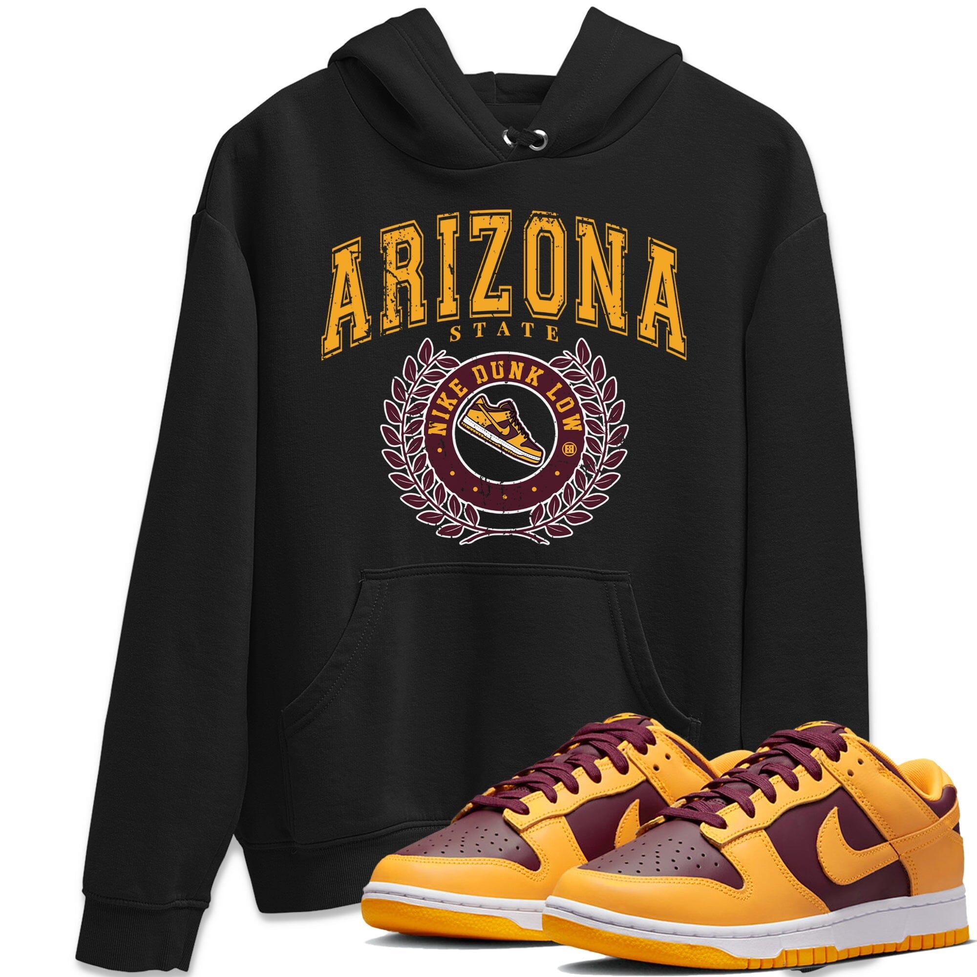 Dunk Arizona State Sneaker Match Tees Sneaker Letter Sneaker Tees Dunk Arizona State Jordan to match sneaker T-Shirt Crew Neck Shirts