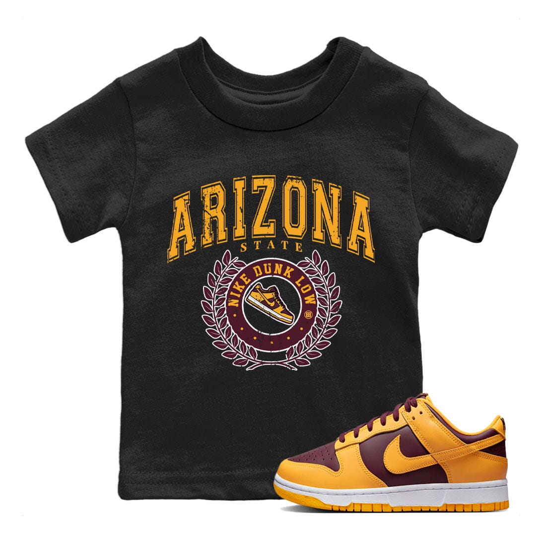 Dunk Arizona State Sneaker Match Tees Sneaker Letter Sneaker Tees Dunk Arizona State Jordan to match sneaker T-Shirt Kids Shirts
