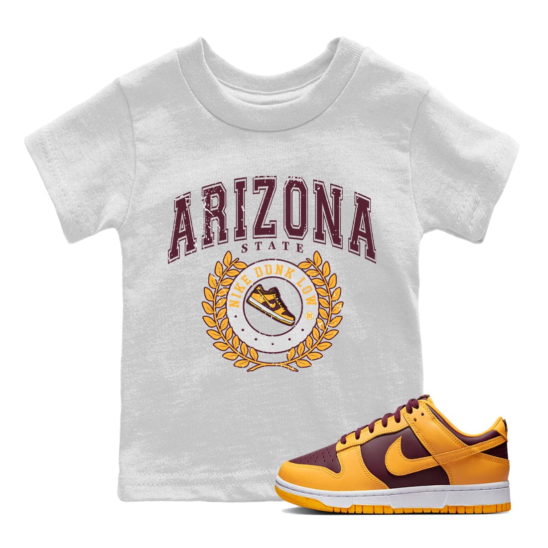 Dunk Arizona State Sneaker Match Tees Sneaker Letter Sneaker Tees Dunk Arizona State Jordan to match sneaker T-Shirt Kids Shirts