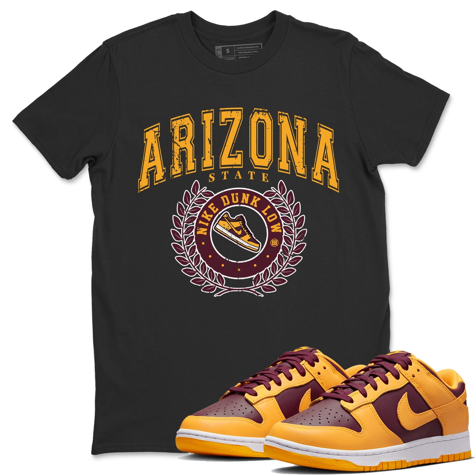 Dunk Arizona State Sneaker Match Tees Sneaker Letter Sneaker Tees Dunk Arizona State Jordan to match sneaker T-Shirt Crew Neck Shirts