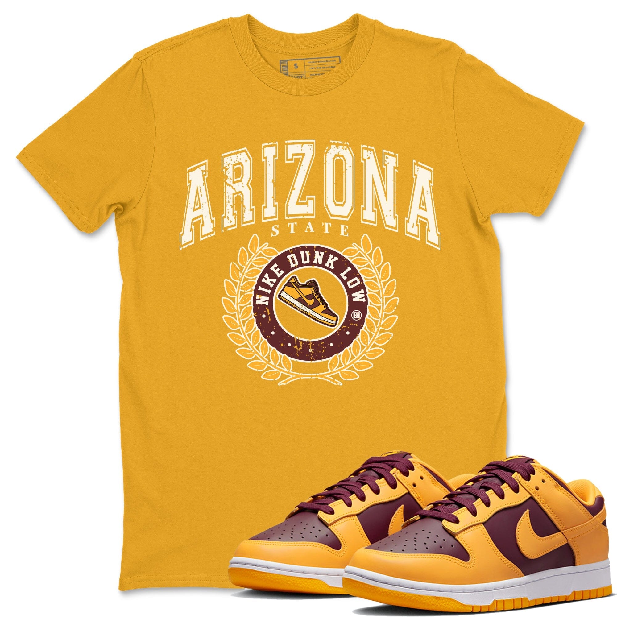 Dunk Arizona State Sneaker Match Tees Sneaker Letter Sneaker Tees Dunk Arizona State Jordan to match sneaker T-Shirt Crew Neck Shirts