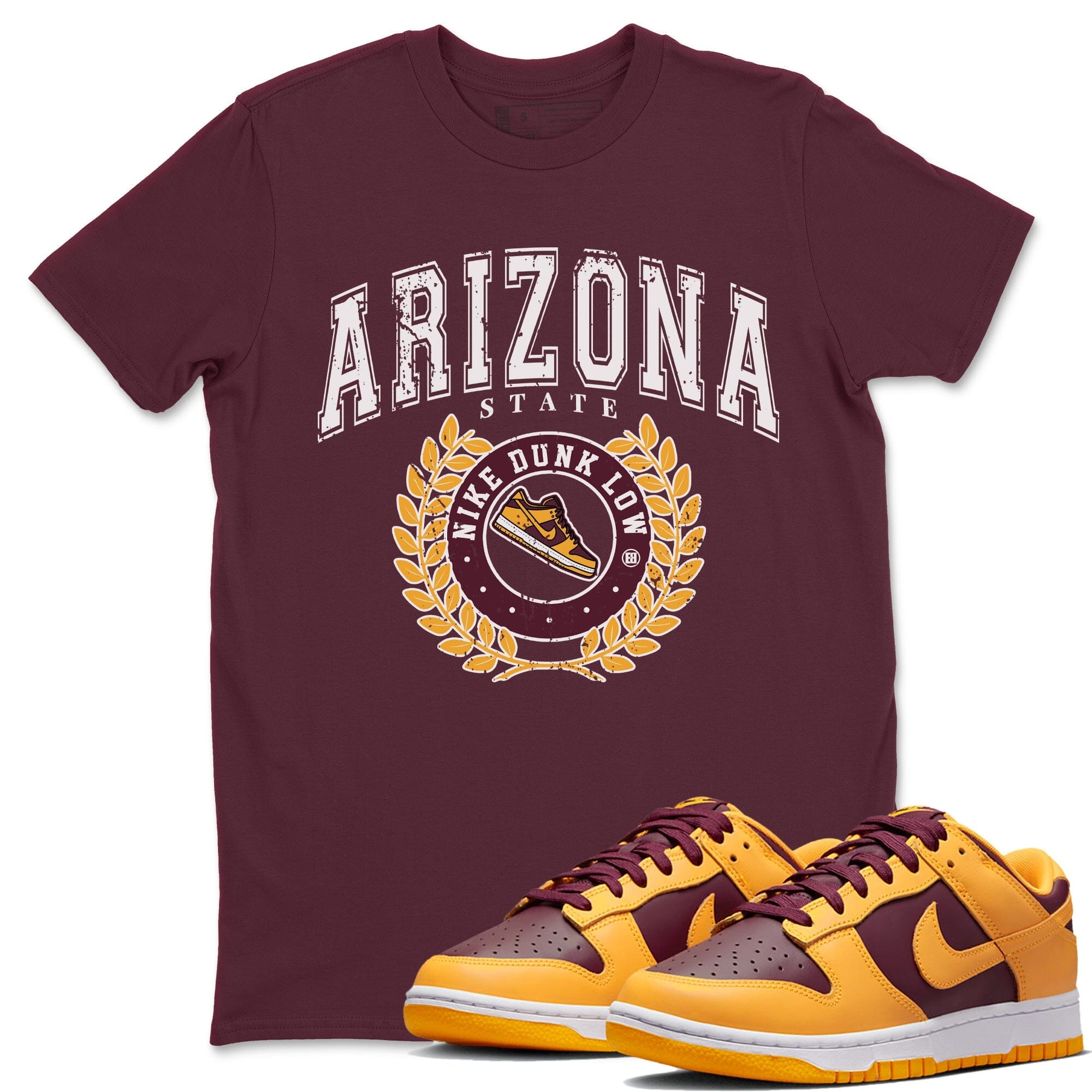 Dunk Arizona State Sneaker Match Tees Sneaker Letter Sneaker Tees Dunk Arizona State Jordan to match sneaker T-Shirt Crew Neck Shirts