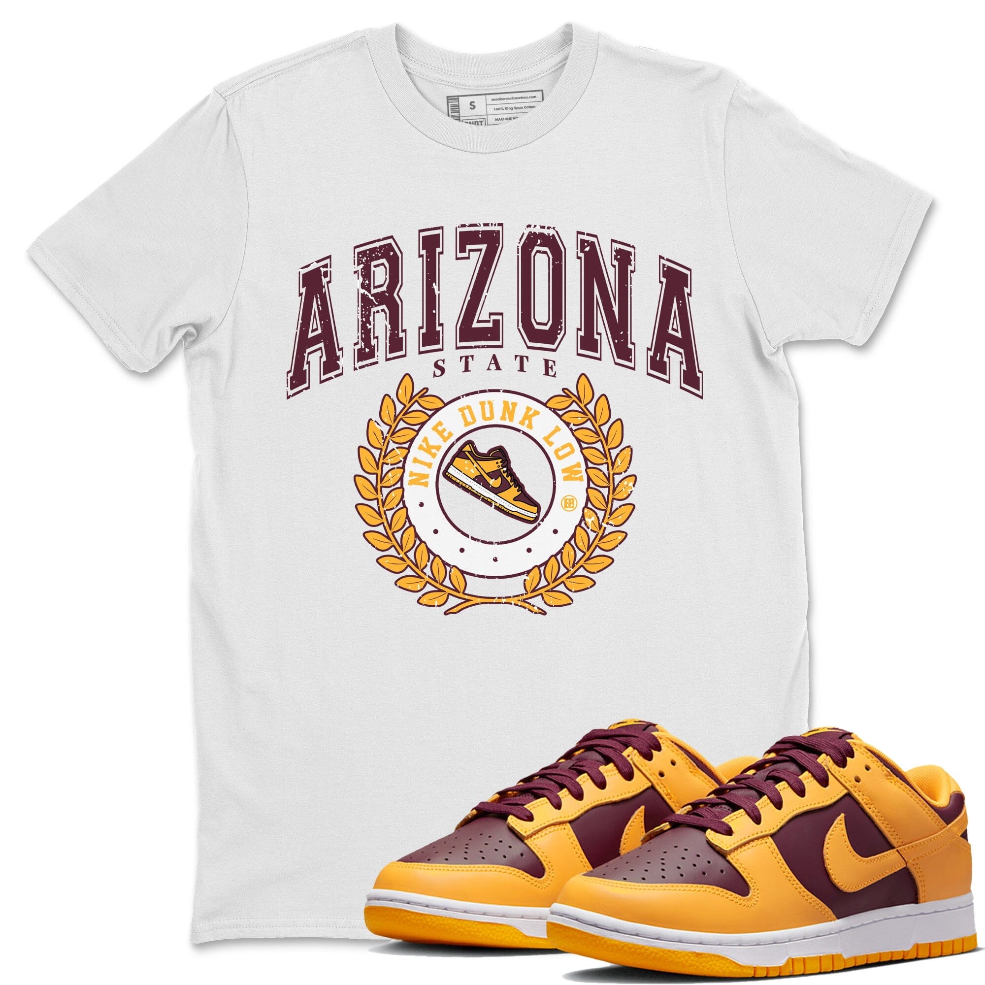Dunk Arizona State Sneaker Match Tees Sneaker Letter Sneaker Tees Dunk Arizona State Jordan to match sneaker T-Shirt Crew Neck Shirts