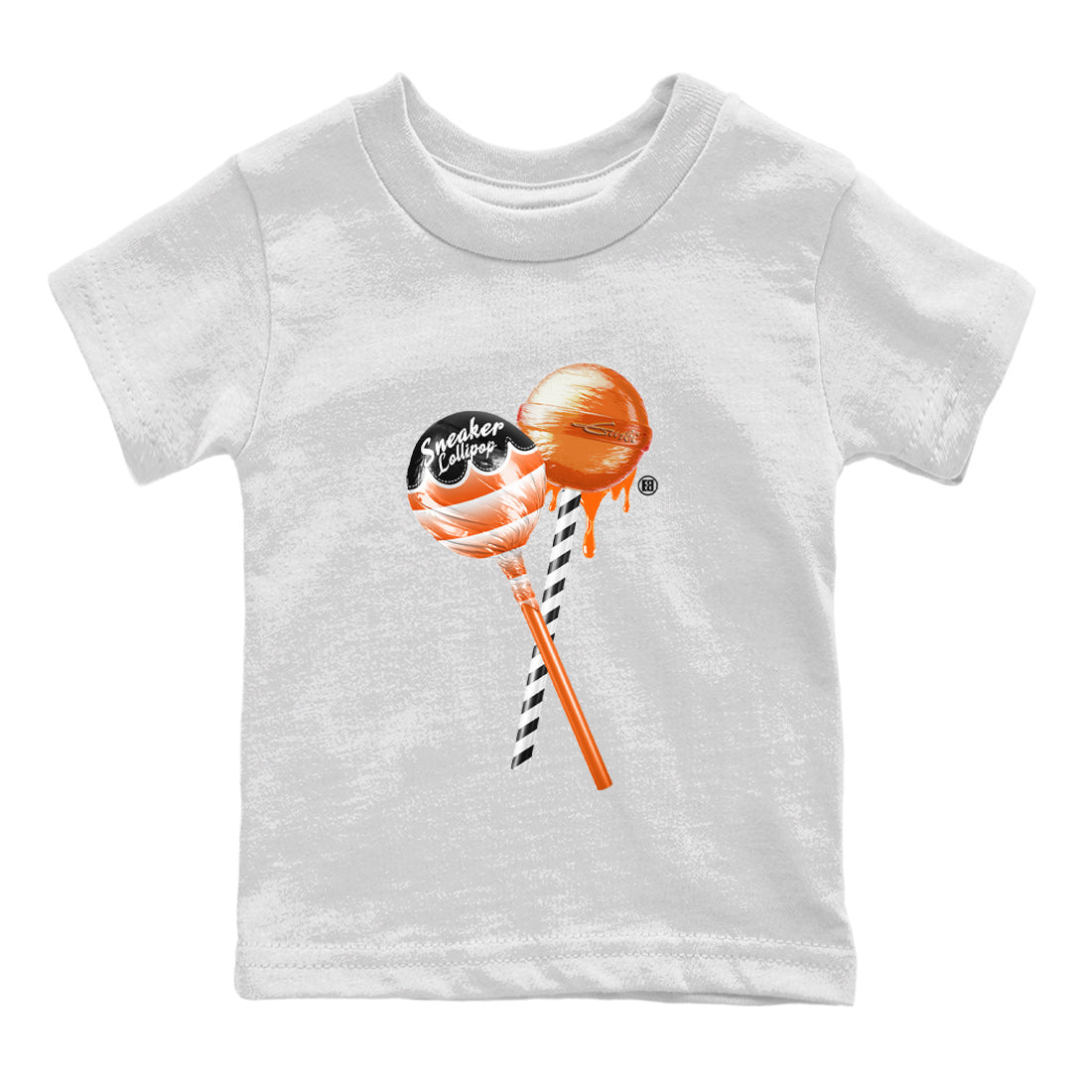 Air Jordan 12 Brilliant Orange Sneaker Match Tees Sneaker Lollipops Streetwear Sneaker Shirt 12s Brilliant Orange Tee Kids Shirts White 2