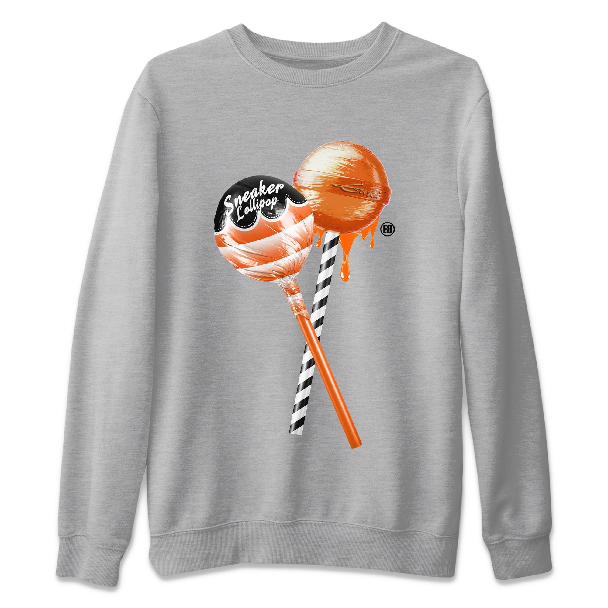 Air Jordan 12 Brilliant Orange Sneaker Match Tees Sneaker Lollipops Streetwear Sneaker Shirt 12s Brilliant Orange Tee Unisex Shirts Heather Grey 2