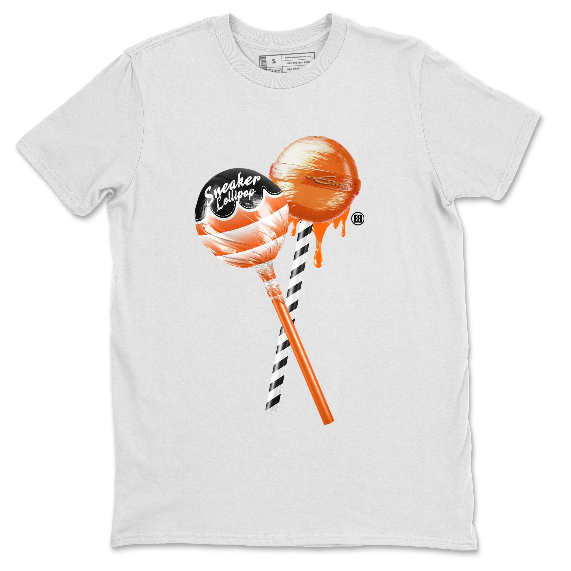 Air Jordan 12 Brilliant Orange Sneaker Match Tees Sneaker Lollipops Streetwear Sneaker Shirt 12s Brilliant Orange Tee Unisex Shirts White 2
