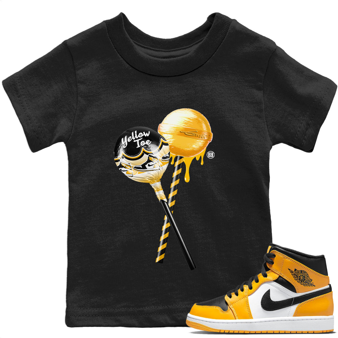 Jordan 1 Taxi Sneaker Tees Drip Gear Zone Sneaker Lollipops Sneaker Tees Jordan 1 Taxi Shirt Kids Shirts
