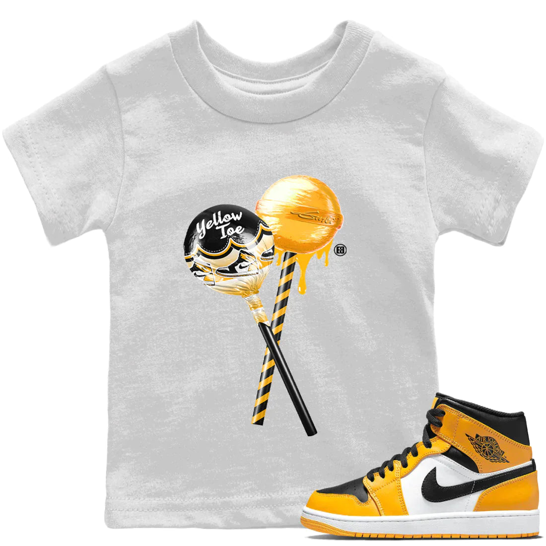 Jordan 1 Taxi Sneaker Tees Drip Gear Zone Sneaker Lollipops Sneaker Tees Jordan 1 Taxi Shirt Kids Shirts
