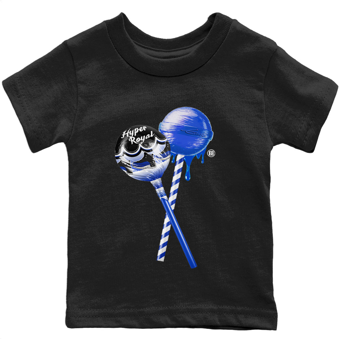 Jordan 12 Hyper Royal Sneaker Tees Drip Gear Zone Sneaker Lollipops Sneaker Tees Jordan 12 Hyper Royal Shirt Kids Shirts