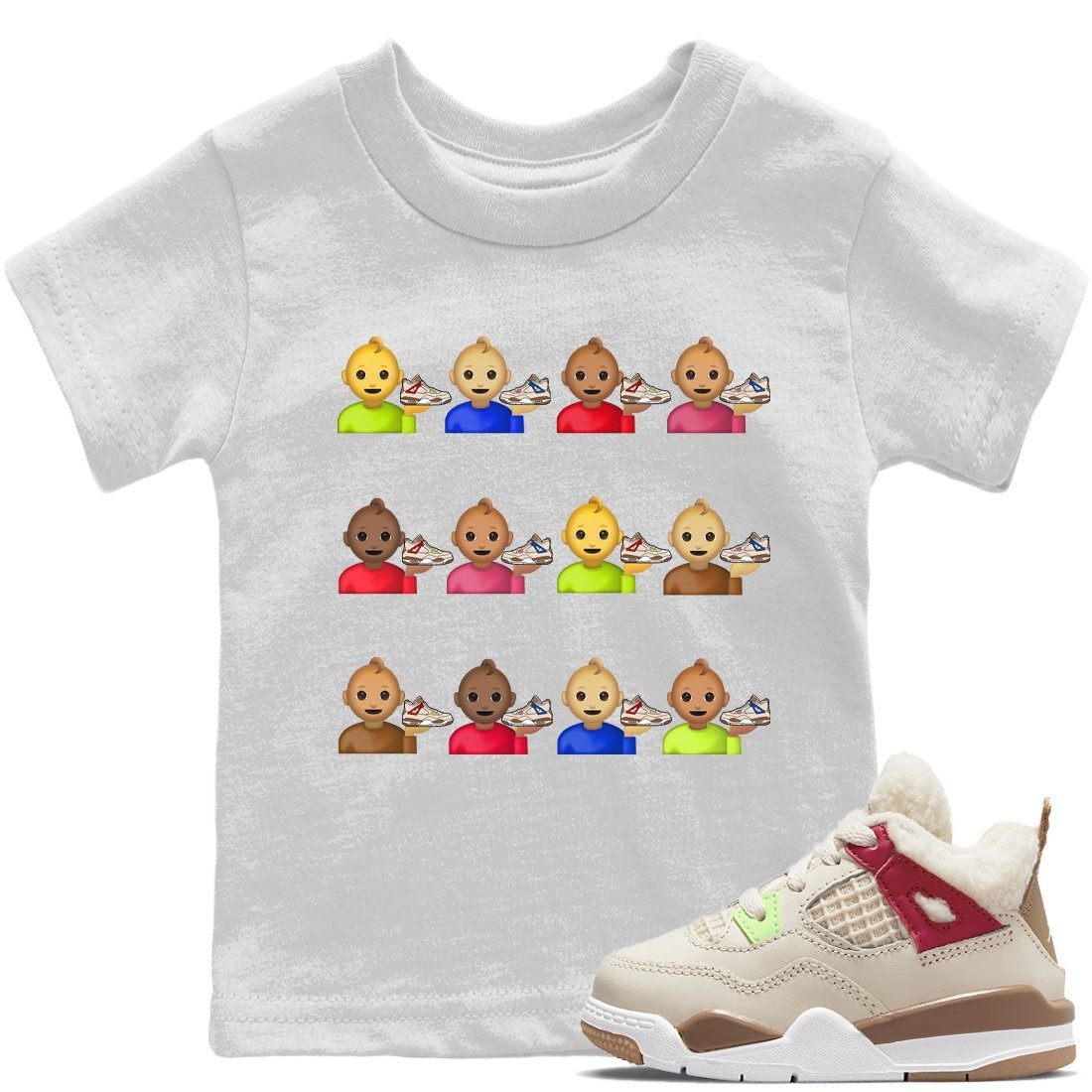 Jordan 4 Wild Things Sneaker Matching T-Shirt Sneaker Lover Baby Sneaker Tees Jordan 4 Wild Things Sneaker Release Tees Kids Shirts