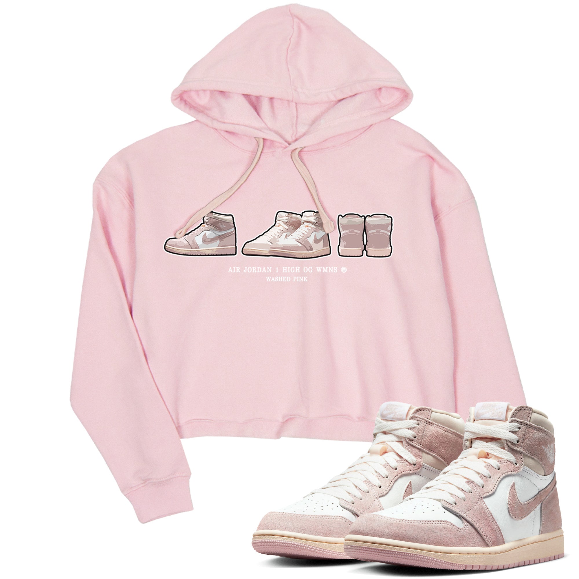 Air Jordan 1 Washed Pink Sneaker Match Tees Sneaker Prelude Streetwear Sneaker Shirt Air Jordan 1 High OG WMNS Washed Pink Sneaker Release Tees Women's Shirts Pink 1