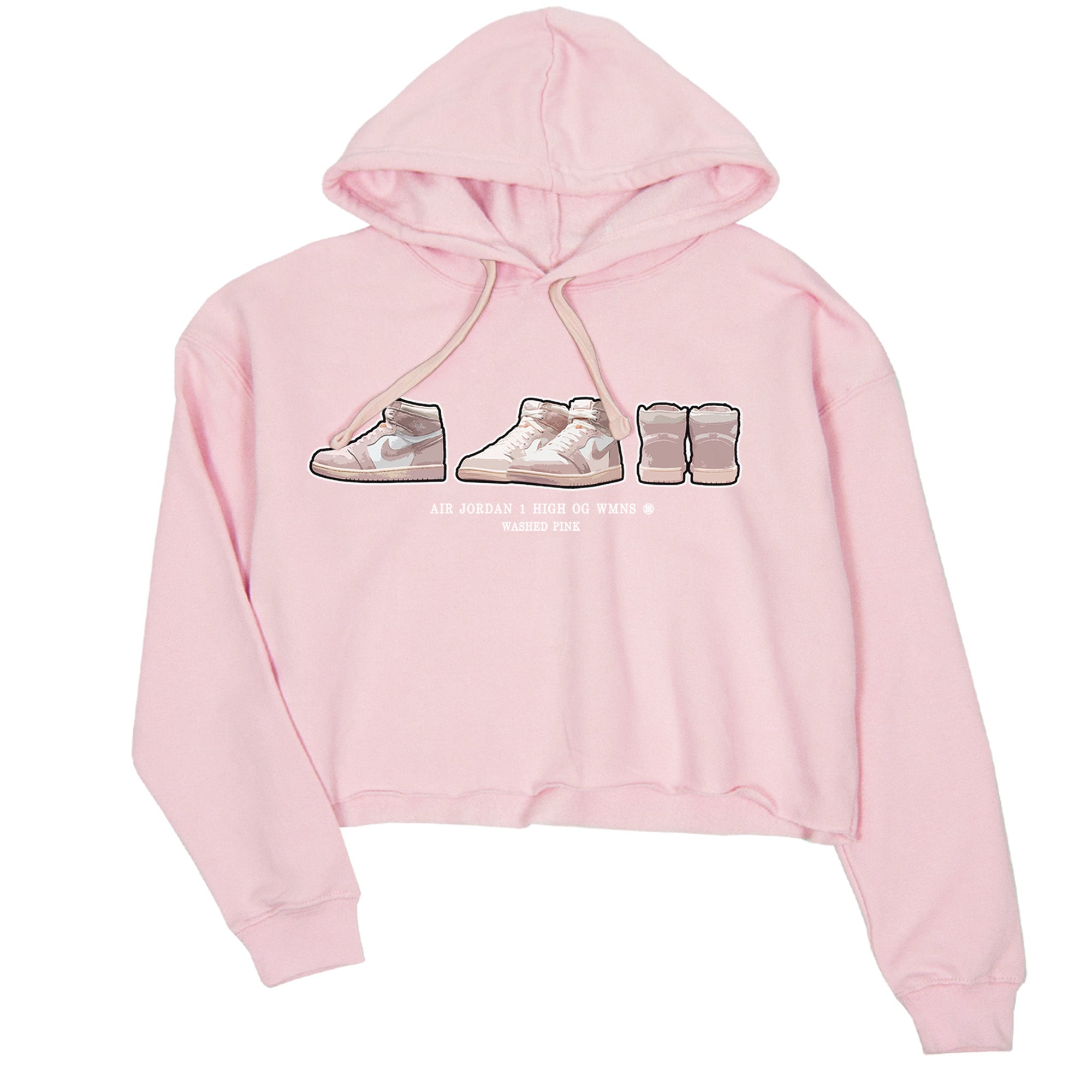 Air Jordan 1 Washed Pink Sneaker Prelude WMNS Cotton Sneaker Hoodie Air Jordan 1 Washed Pink Sneaker Crop Hoodie Washing and Care Tip