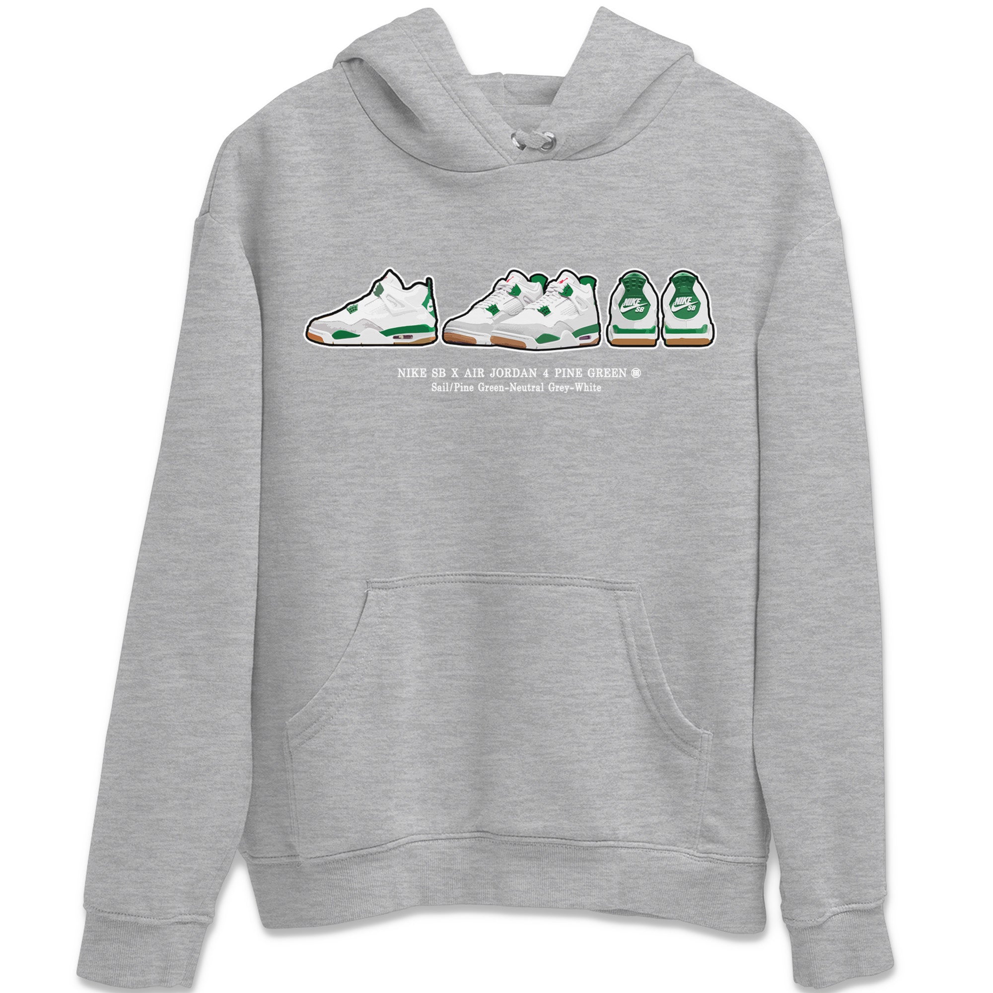 Air Jordan 4 Pine Green Sneaker Match Tees Sneaker Prelude Streetwear Sneaker Shirt Nike SB Air Jordan 4 Pine Green Sneaker Release Tees Unisex Shirts Heather Grey 2