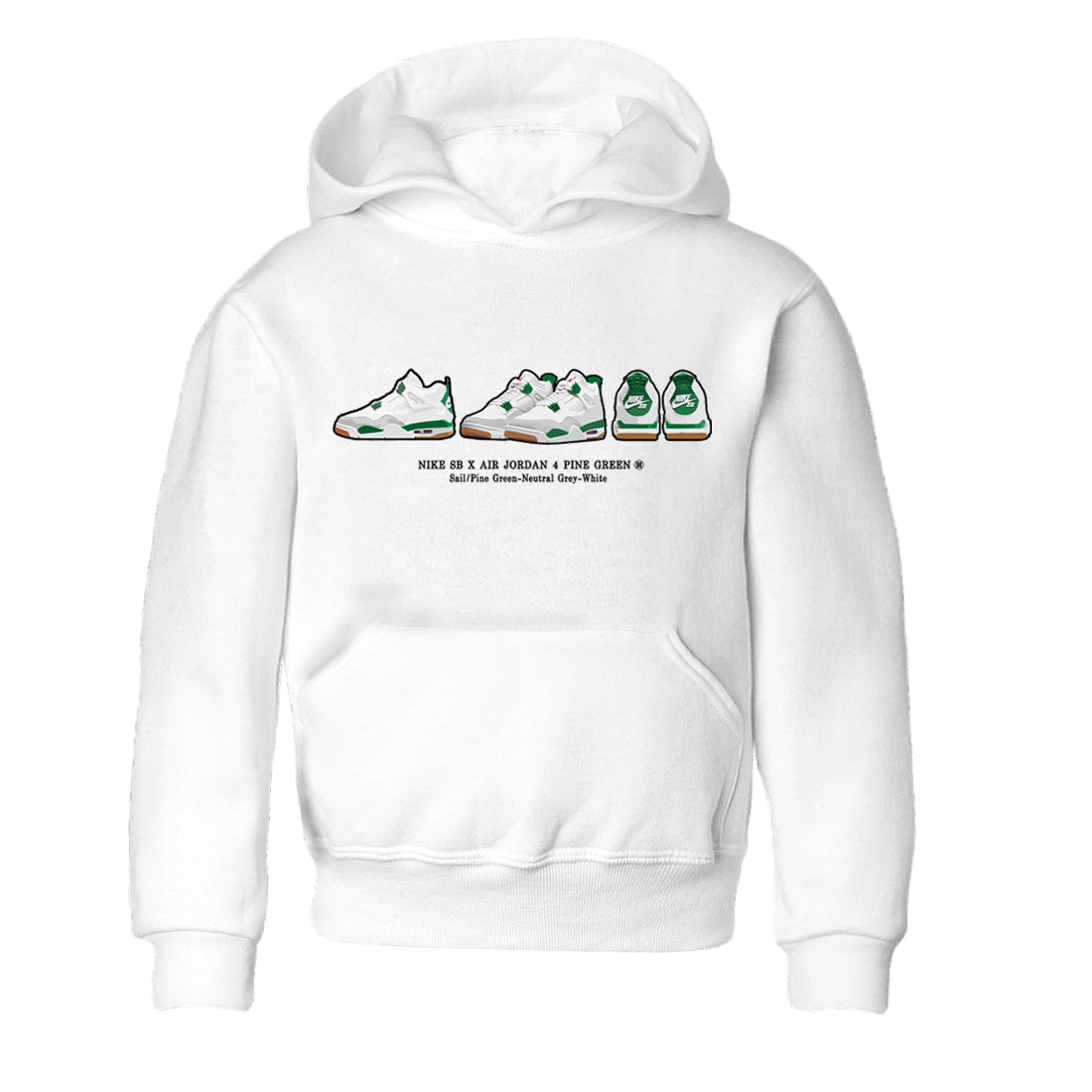 Air Jordan 4 Pine Green Sneaker Match Tees Sneaker Prelude Streetwear Sneaker Shirt Nike SB Air Jordan 4 Pine Green Sneaker Release Tees Kids Shirts White 2