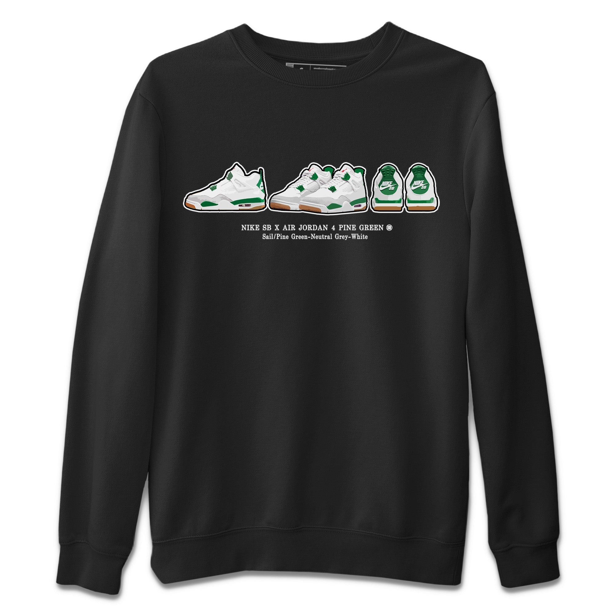 Air Jordan 4 Pine Green Sneaker Match Tees Sneaker Prelude Streetwear Sneaker Shirt Nike SB Air Jordan 4 Pine Green Sneaker Release Tees Unisex Shirts Black 2