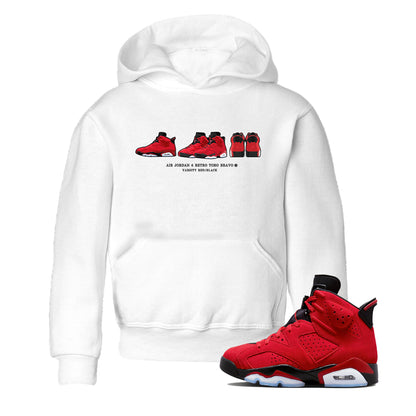 Air Jordan 6 Toro Bravo Sneaker Match Tees Sneaker Prelude Streetwear Sneaker Shirt Air Jordan 6 Toro Tees Kids Shirts White 1