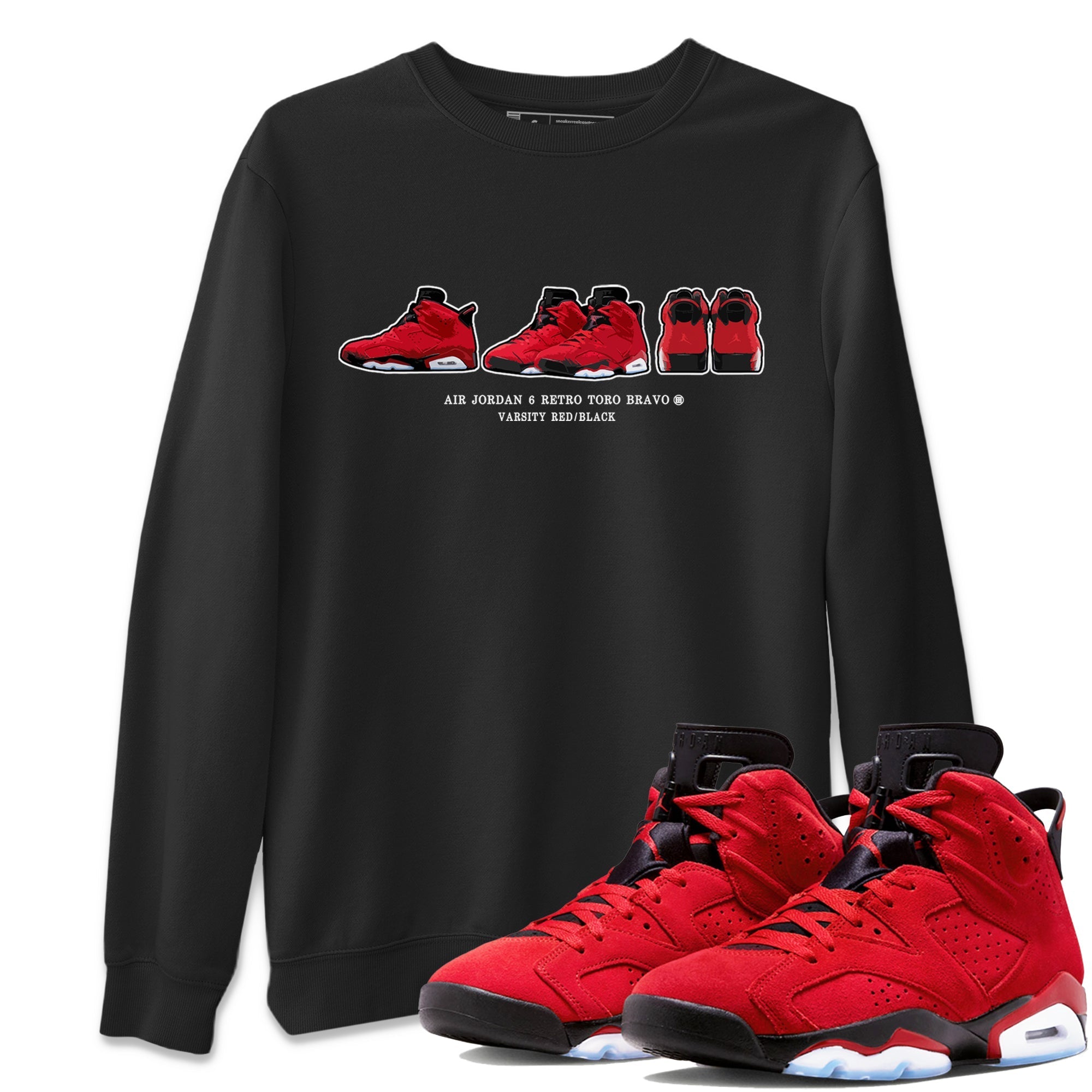 Air Jordan 6 Toro Bravo Sneaker Match Tees Sneaker Prelude Streetwear Sneaker Shirt Air Jordan 6 Toro Tees Unisex Shirts Black 1