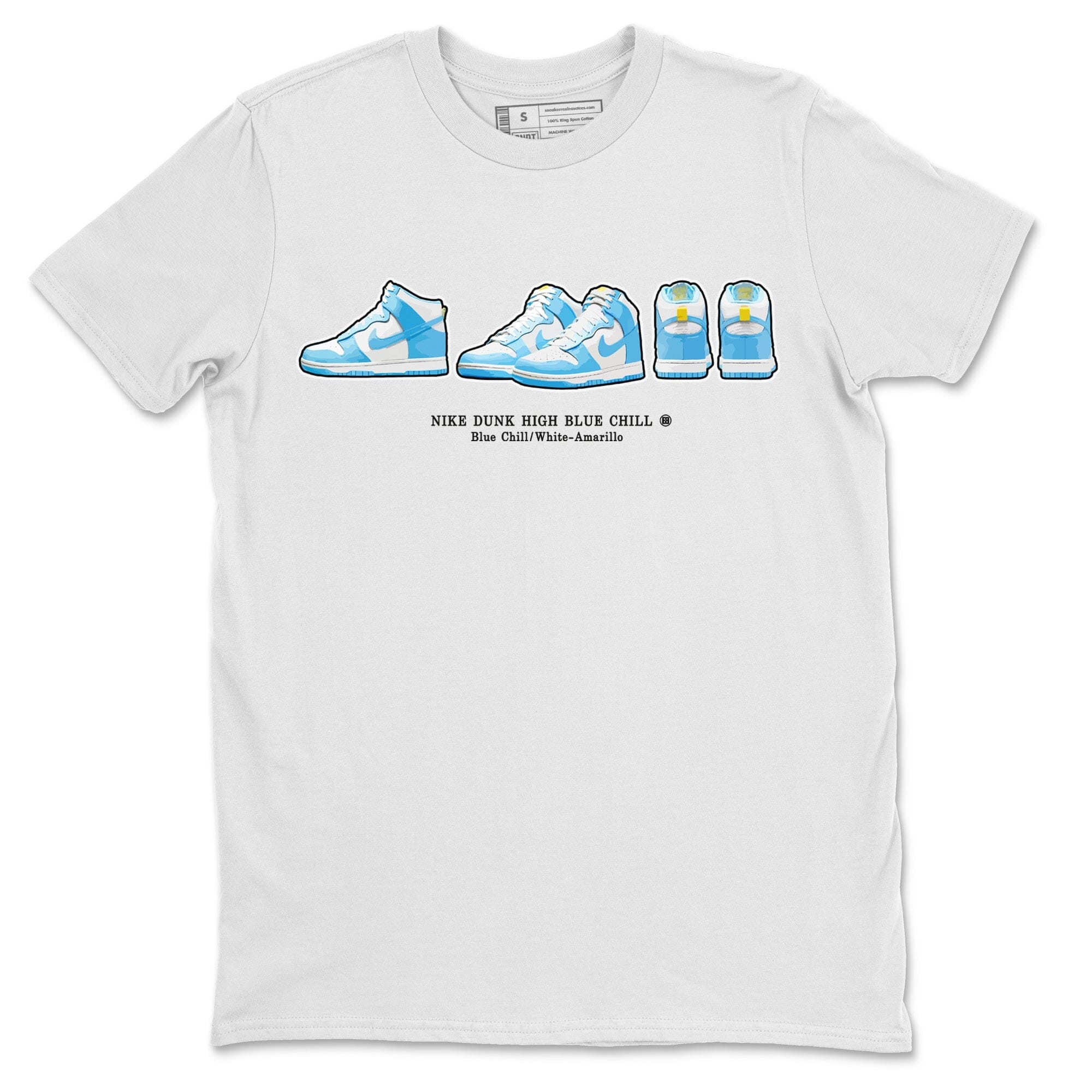 Dunk Blue Chill Sneaker Match Tees Sneaker Prelude Sneaker Tees Dunk Blue Chill Jordan to match sneaker T-Shirt Crew Neck Shirts