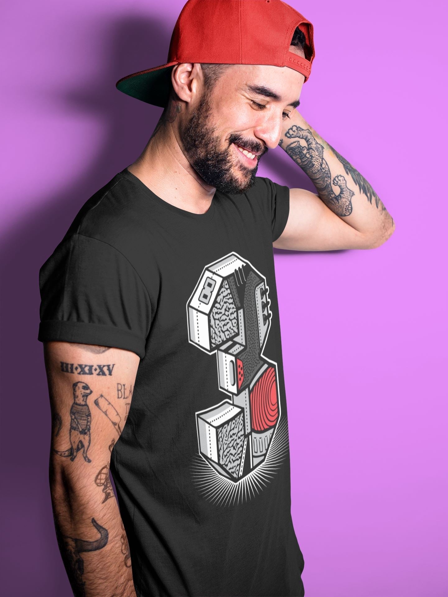 Jordan 3 Black Cement Shirt To Match Jordans Three Statue Sneaker Tees Jordan 3 Black Cement Drip Gear Zone Sneaker Matching Clothing Unisex Shirts