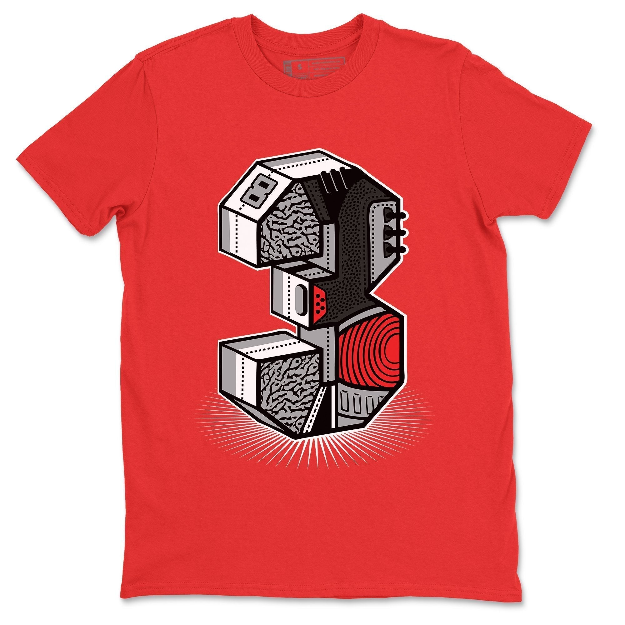 Jordan 3 Black Cement Shirt To Match Jordans Three Statue Sneaker Tees Jordan 3 Black Cement Drip Gear Zone Sneaker Matching Clothing Unisex Shirts