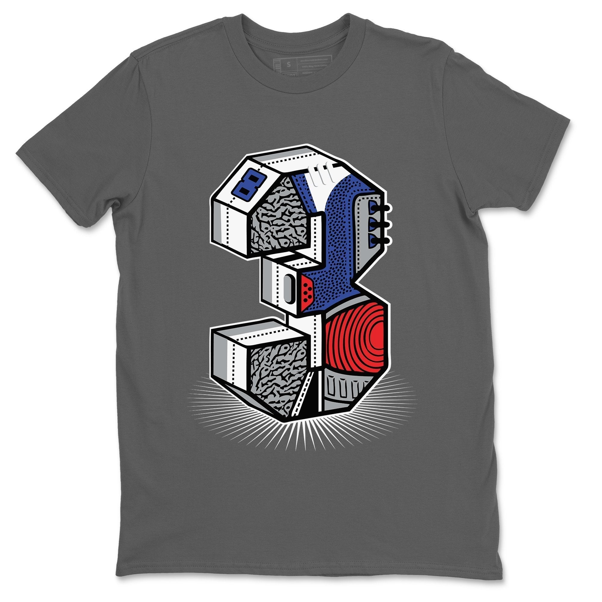 Jordan 3 True Blue Shirt To Match Jordans Three Statue Sneaker Tees Jordan 3 True Blue Drip Gear Zone Sneaker Matching Clothing Unisex Shirts