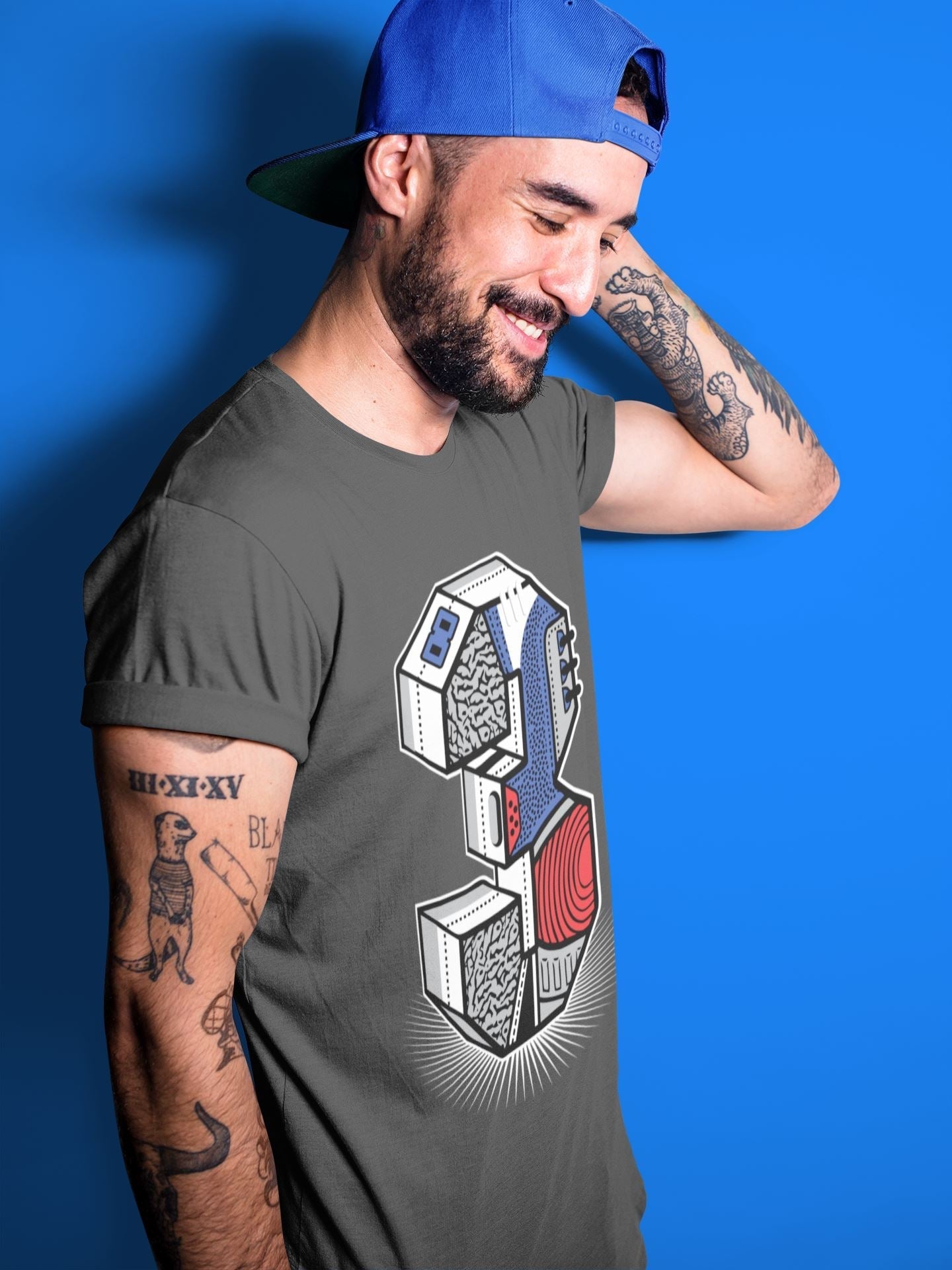 Jordan 3 True Blue Shirt To Match Jordans Three Statue Sneaker Tees Jordan 3 True Blue Drip Gear Zone Sneaker Matching Clothing Unisex Shirts