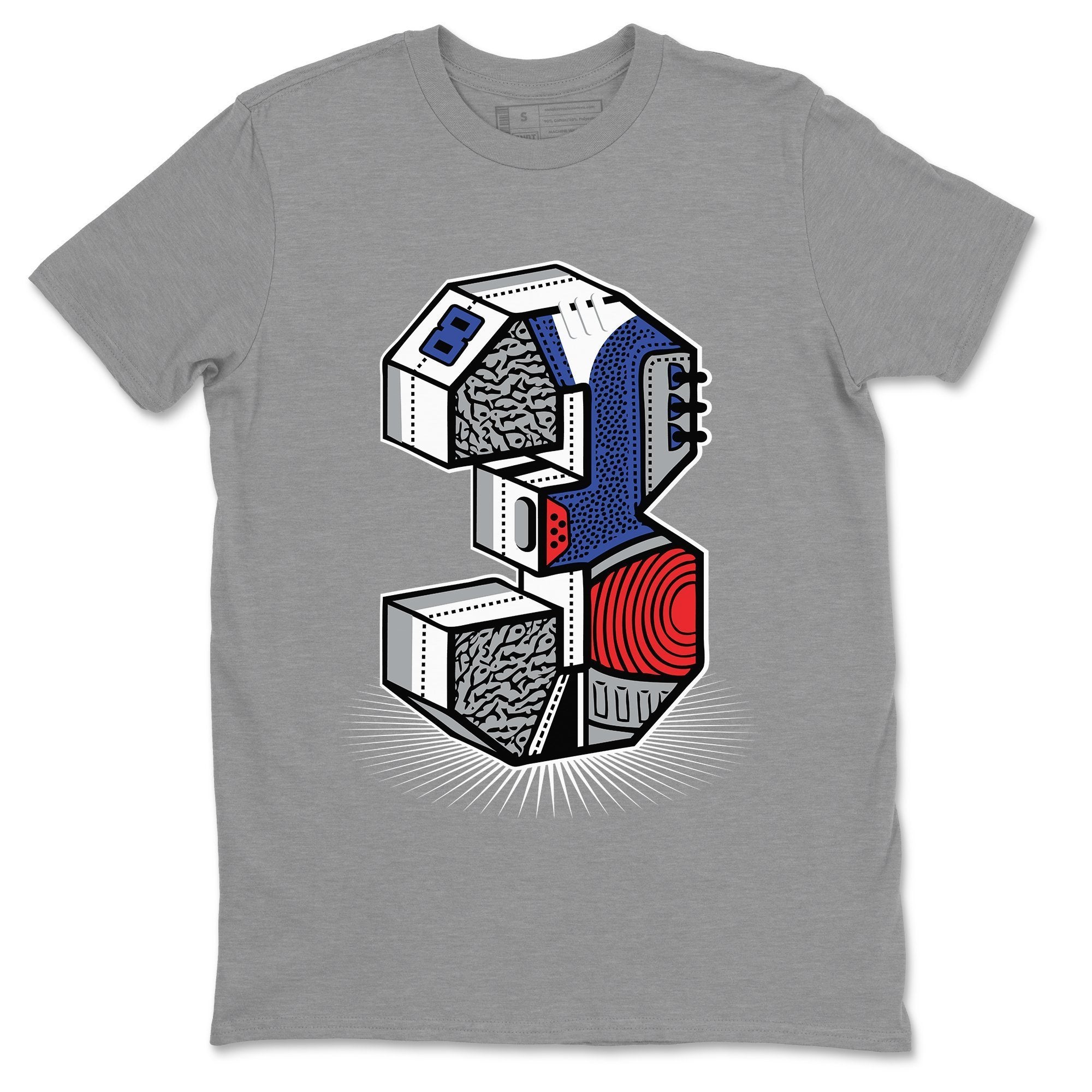 Jordan 3 True Blue Shirt To Match Jordans Three Statue Sneaker Tees Jordan 3 True Blue Drip Gear Zone Sneaker Matching Clothing Unisex Shirts