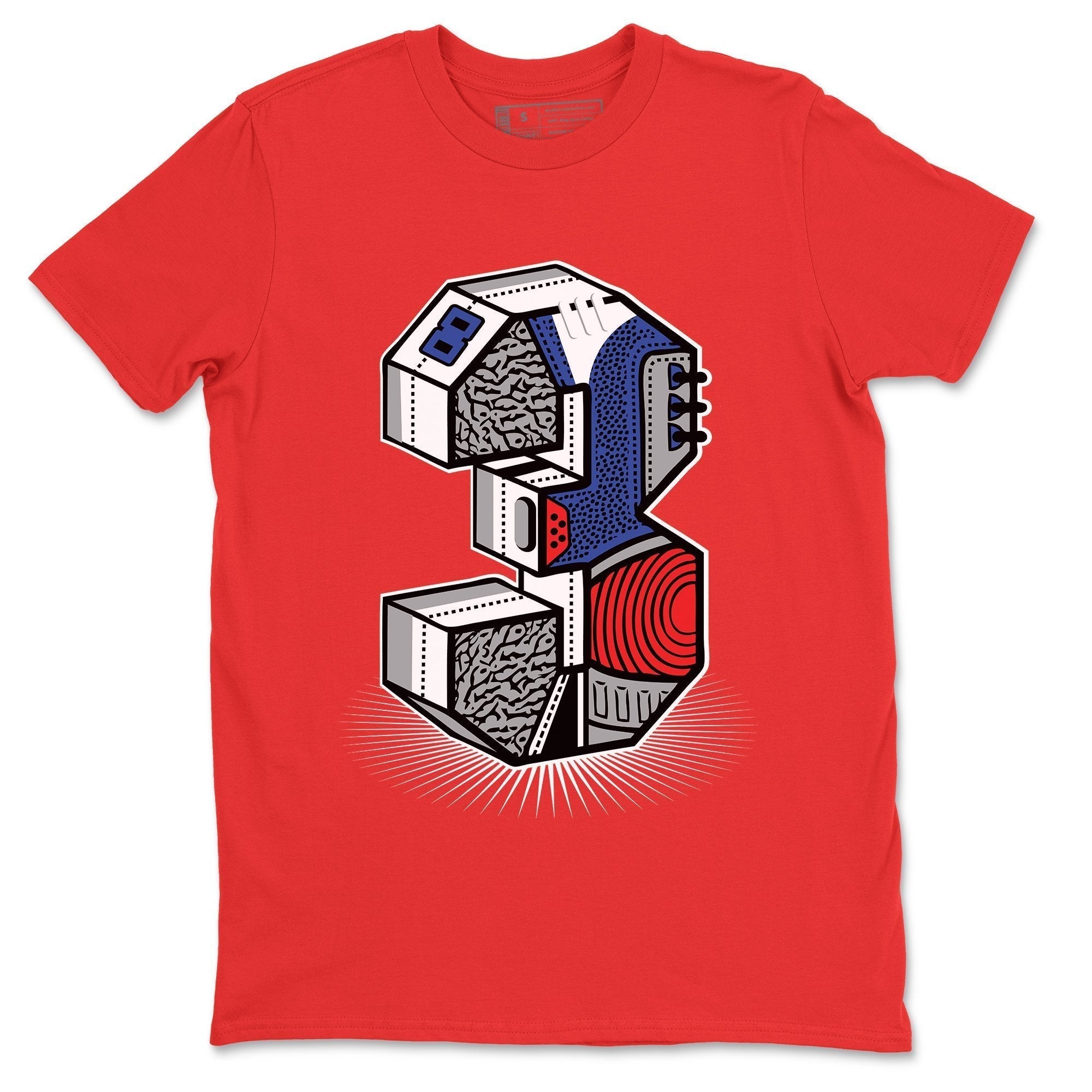 Jordan 3 True Blue Shirt To Match Jordans Three Statue Sneaker Tees Jordan 3 True Blue Drip Gear Zone Sneaker Matching Clothing Unisex Shirts