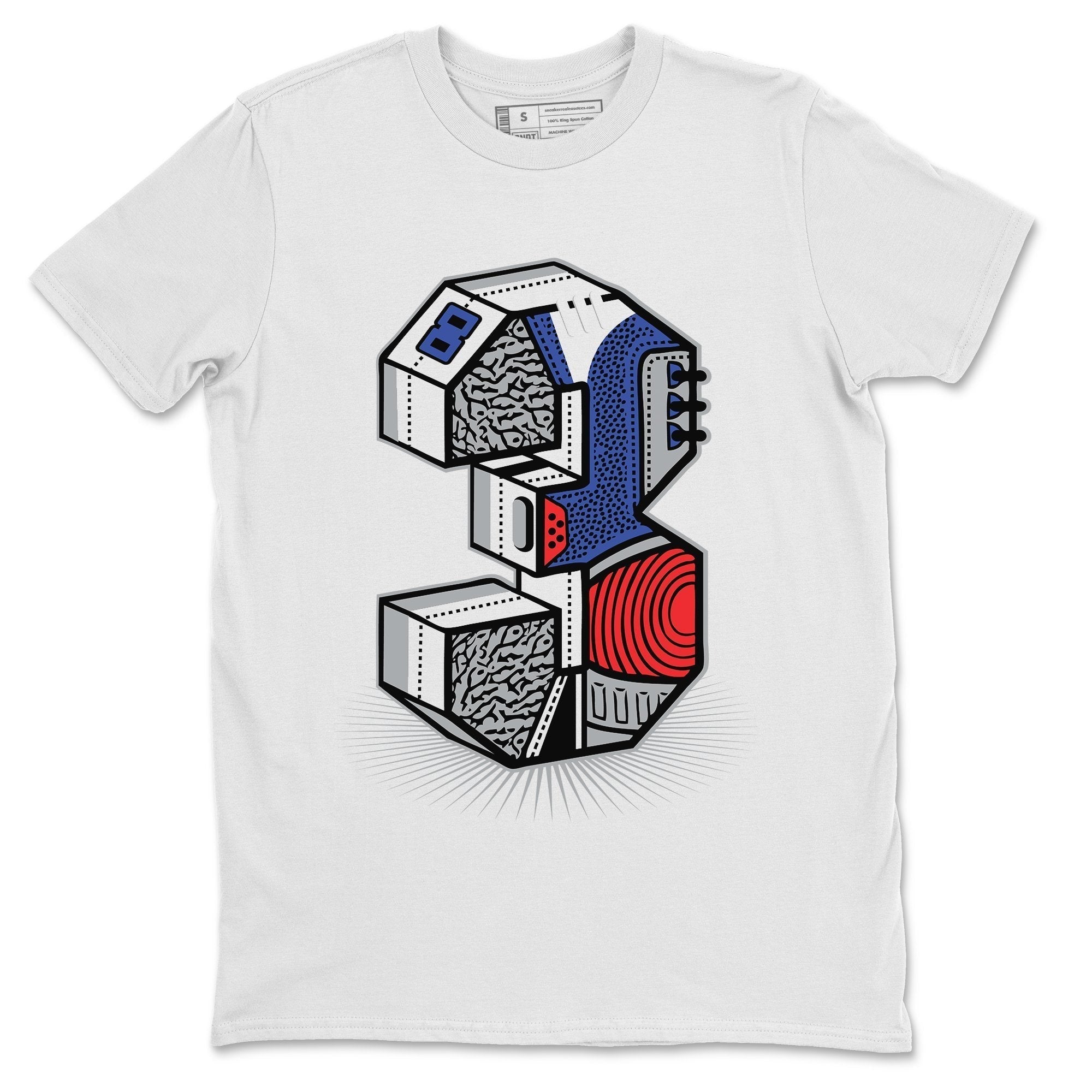 Jordan 3 True Blue Shirt To Match Jordans Three Statue Sneaker Tees Jordan 3 True Blue Drip Gear Zone Sneaker Matching Clothing Unisex Shirts