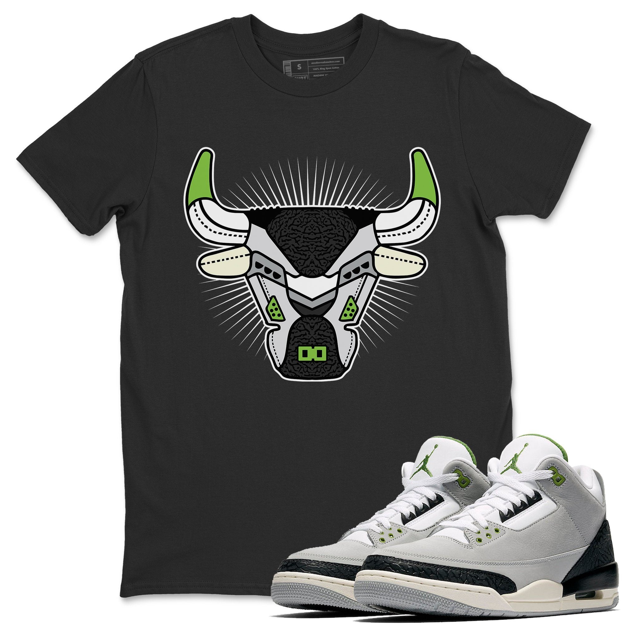 Jordan 3 Chlorophyll Shirt To Match Jordans AJ3 Bull Head Sneaker Tees Jordan 3 Chlorophyll Drip Gear Zone Sneaker Matching Clothing Unisex Shirts