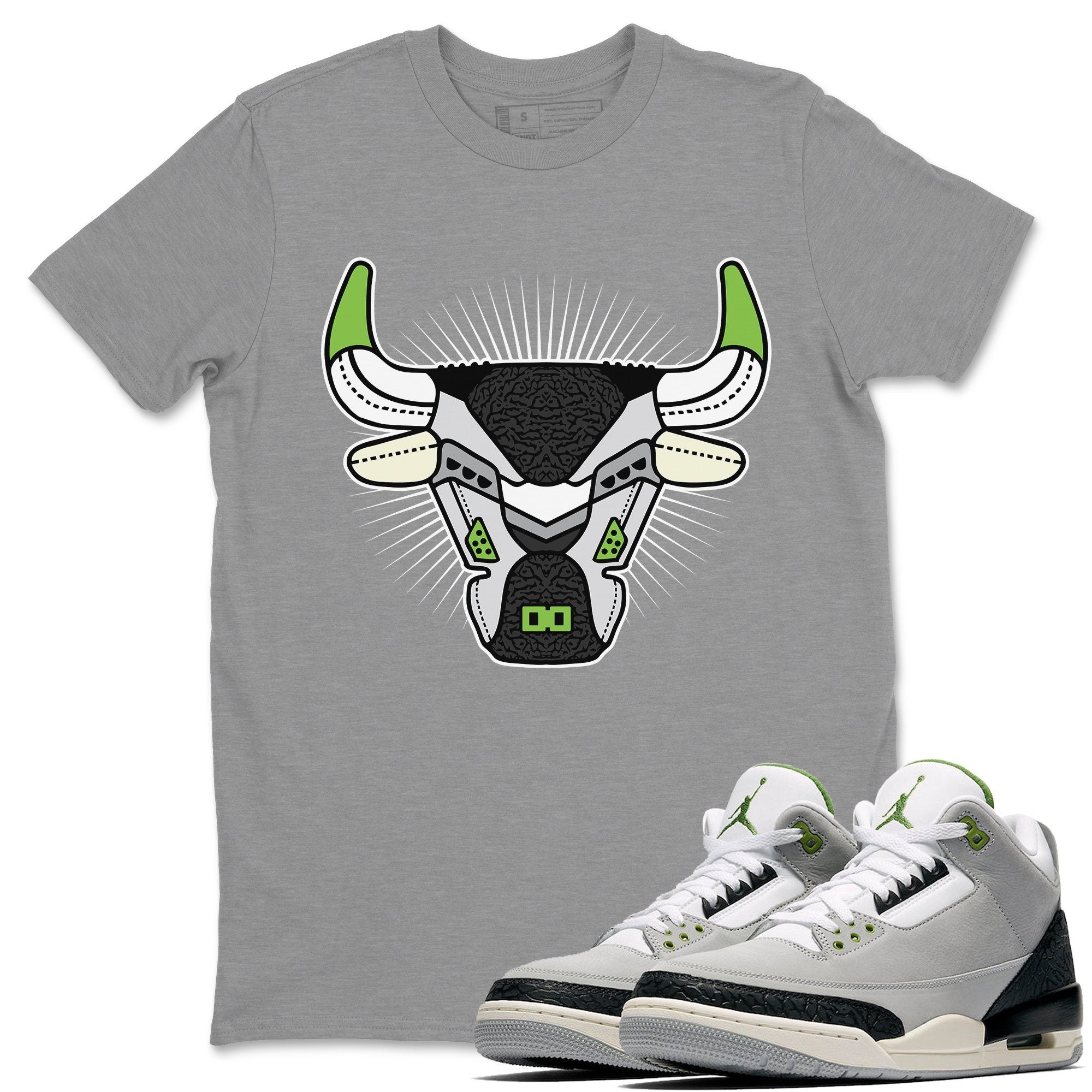 Jordan 3 Chlorophyll Shirt To Match Jordans AJ3 Bull Head Sneaker Tees Jordan 3 Chlorophyll Drip Gear Zone Sneaker Matching Clothing Unisex Shirts