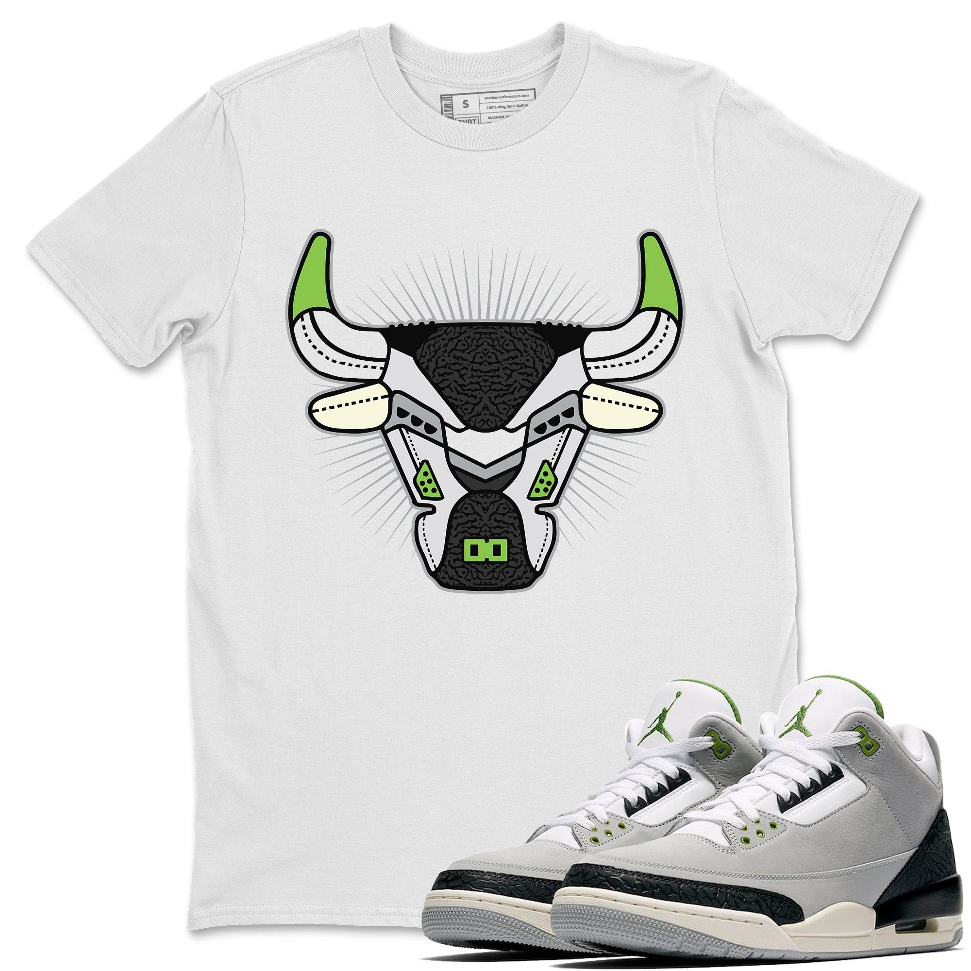 Jordan 3 Chlorophyll Shirt To Match Jordans AJ3 Bull Head Sneaker Tees Jordan 3 Chlorophyll Drip Gear Zone Sneaker Matching Clothing Unisex Shirts