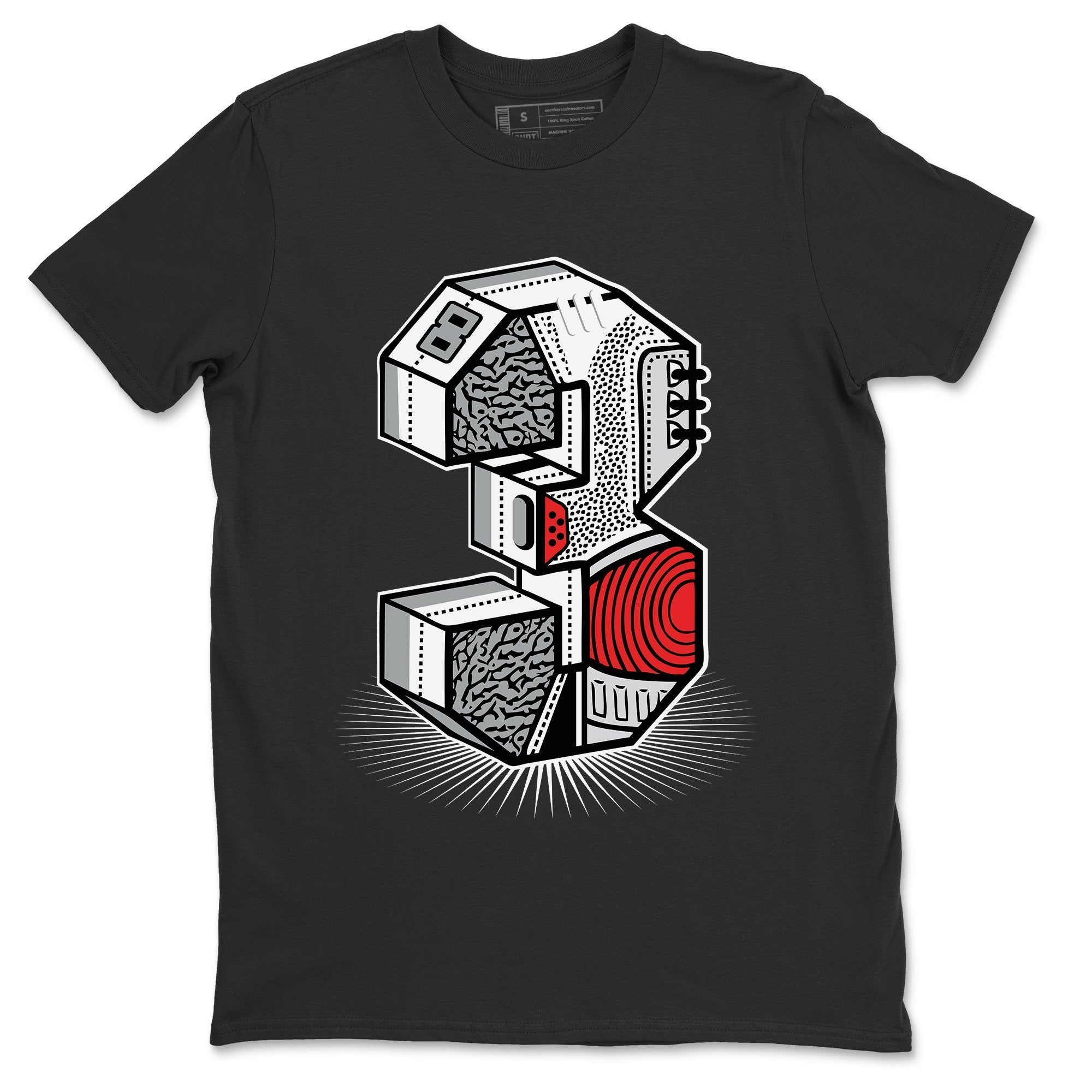 Jordan 3 White Cement Shirt To Match Jordans Three Statue Sneaker Tees Jordan 3 White Cement Drip Gear Zone Sneaker Matching Clothing Unisex Shirts