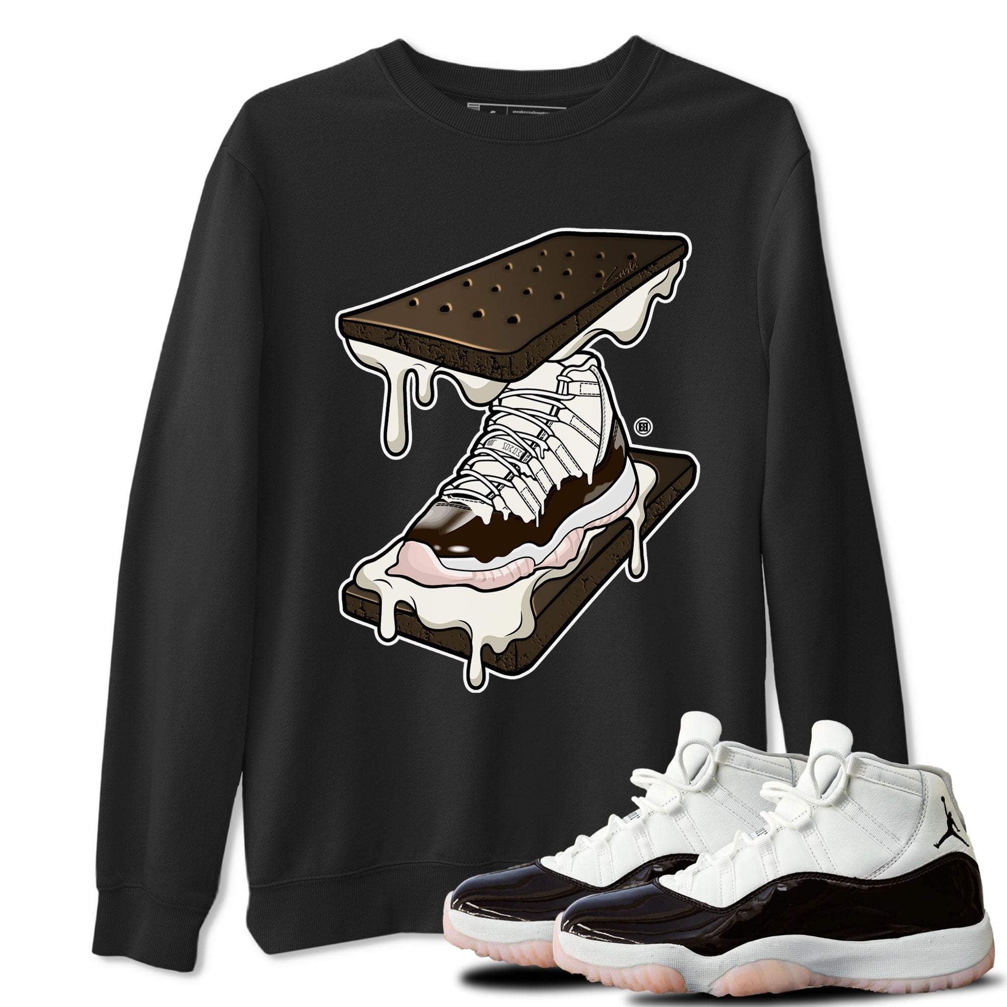 Air Jordan 11 Neapolitan shirt to match jordans Sneaker Sandwich special sneaker matching tees Jordan 11 WMNS Neapolitan Drip Gear Zone Unisex Black 1 T-Shirt