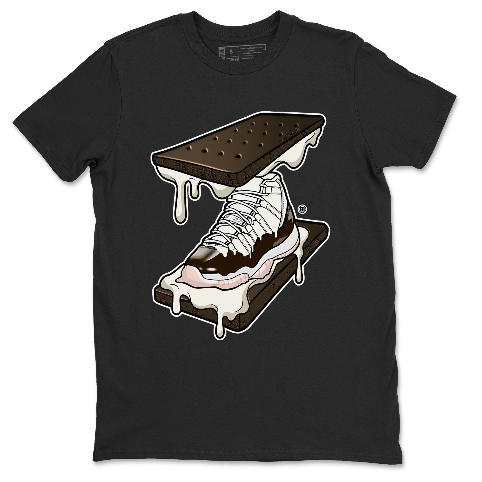 Air Jordan 11 Neapolitan shirt to match jordans Sneaker Sandwich special sneaker matching tees Jordan 11 WMNS Neapolitan Drip Gear Zone Unisex Black 2 T-Shirt