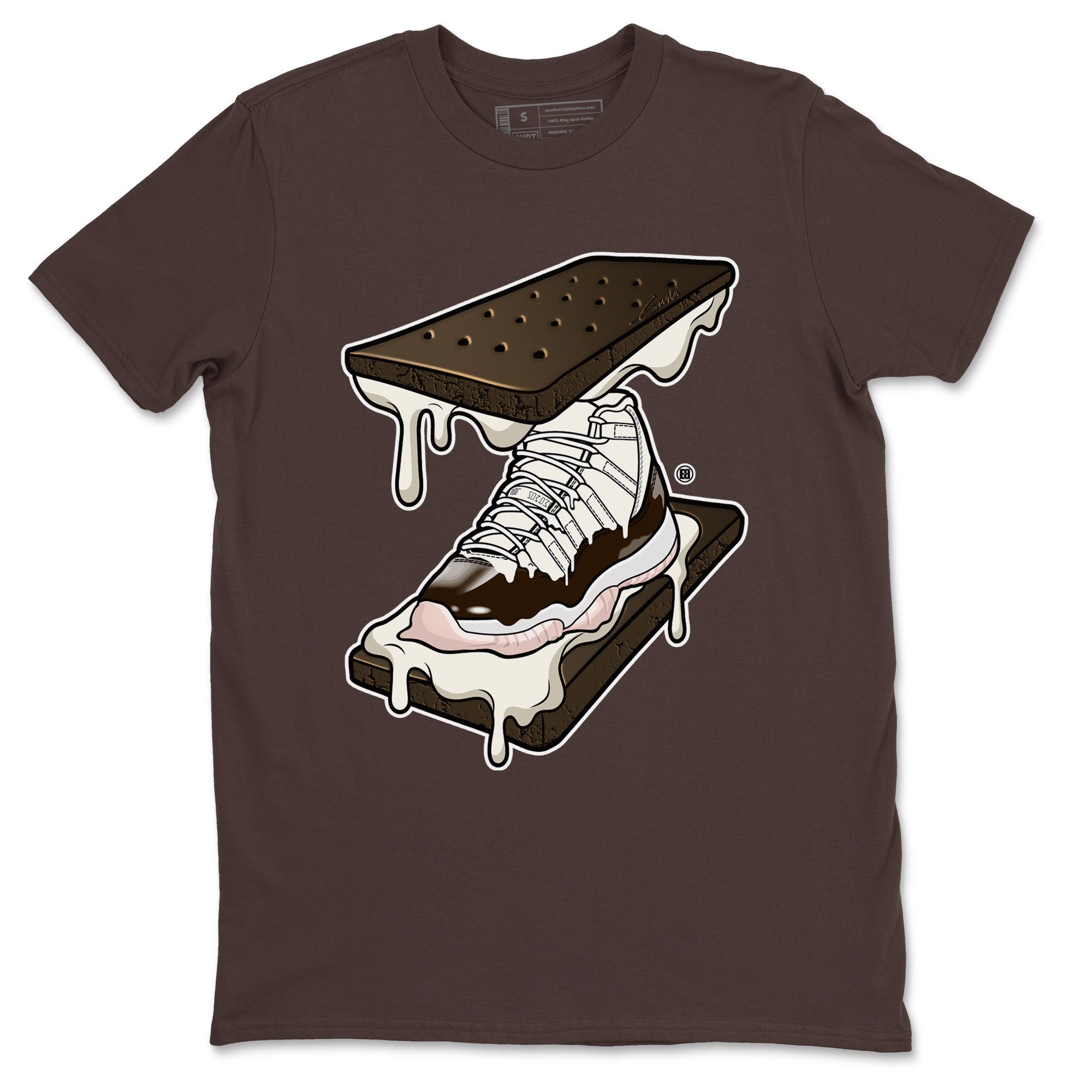Air Jordan 11 Neapolitan shirt to match jordans Sneaker Sandwich special sneaker matching tees Jordan 11 WMNS Neapolitan Drip Gear Zone Unisex Dark Chocolate 2 T-Shirt