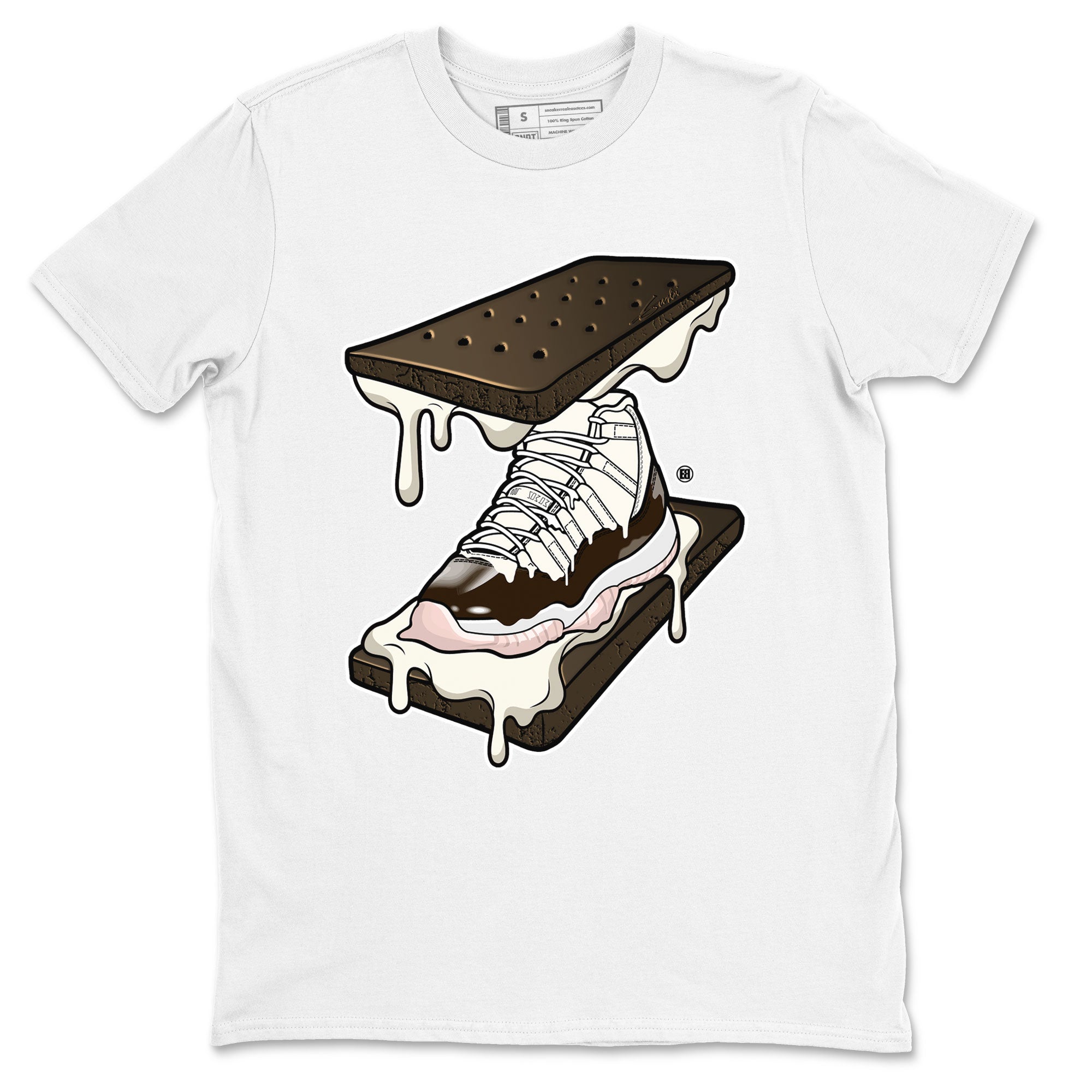 Air Jordan 11 Neapolitan shirt to match jordans Sneaker Sandwich special sneaker matching tees Jordan 11 WMNS Neapolitan Drip Gear Zone Unisex White 2 T-Shirt
