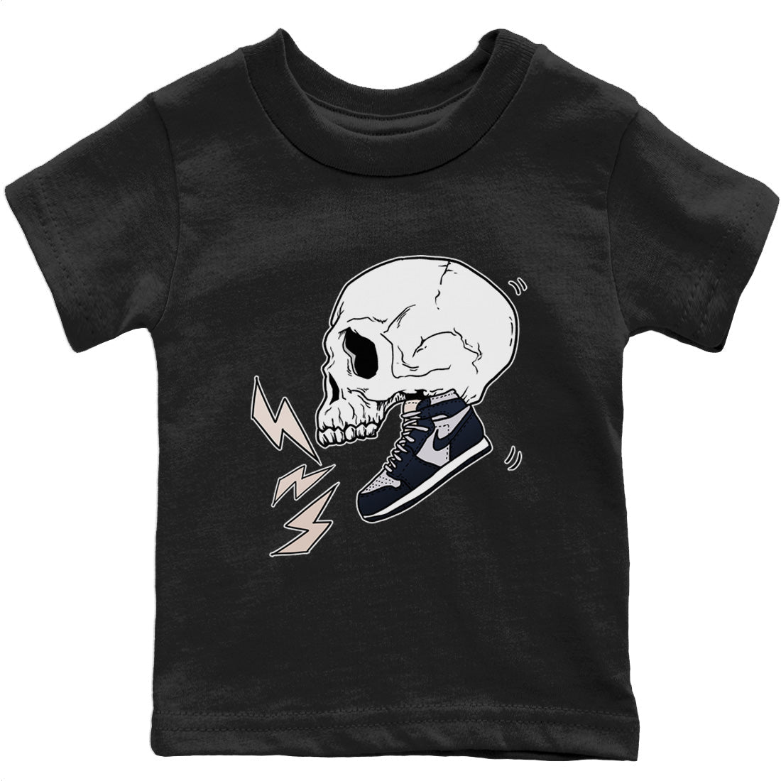 Jordan 1 85 Georgetown Sneaker Match Tees Sneaker Skull Sneaker Tees Jordan 1 85 Georgetown Jordan to match sneaker T-Shirt Kids Shirts