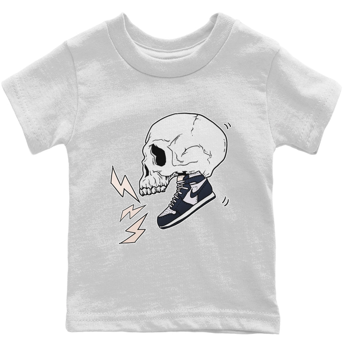 Jordan 1 85 Georgetown Sneaker Match Tees Sneaker Skull Sneaker Tees Jordan 1 85 Georgetown Jordan to match sneaker T-Shirt Kids Shirts