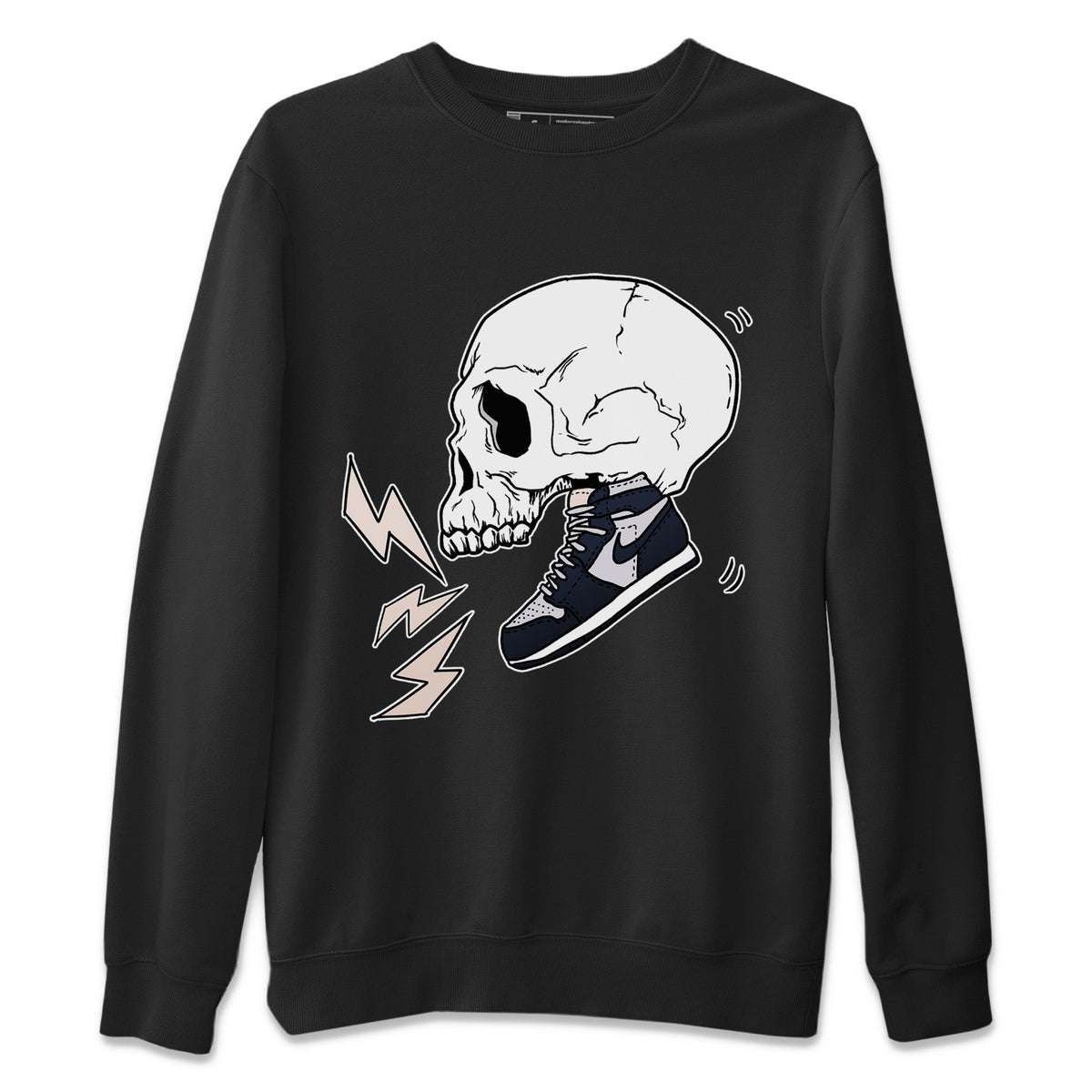 Jordan 1 85 Georgetown Sneaker Match Tees Sneaker Skull Sneaker Tees Jordan 1 85 Georgetown Jordan to match sneaker T-Shirt Crew Neck Shirts