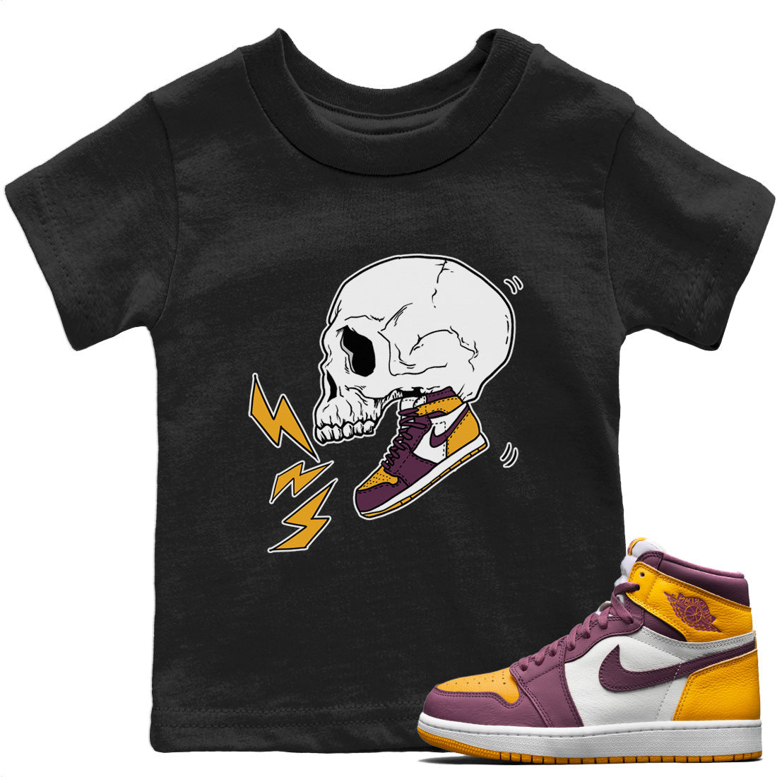 Jordan 1 Brotherhood Sneaker Matching T-Shirt Sneaker Skull Sneaker Tees Jordan 1 Brotherhood Sneaker Release Tees Kids Shirts