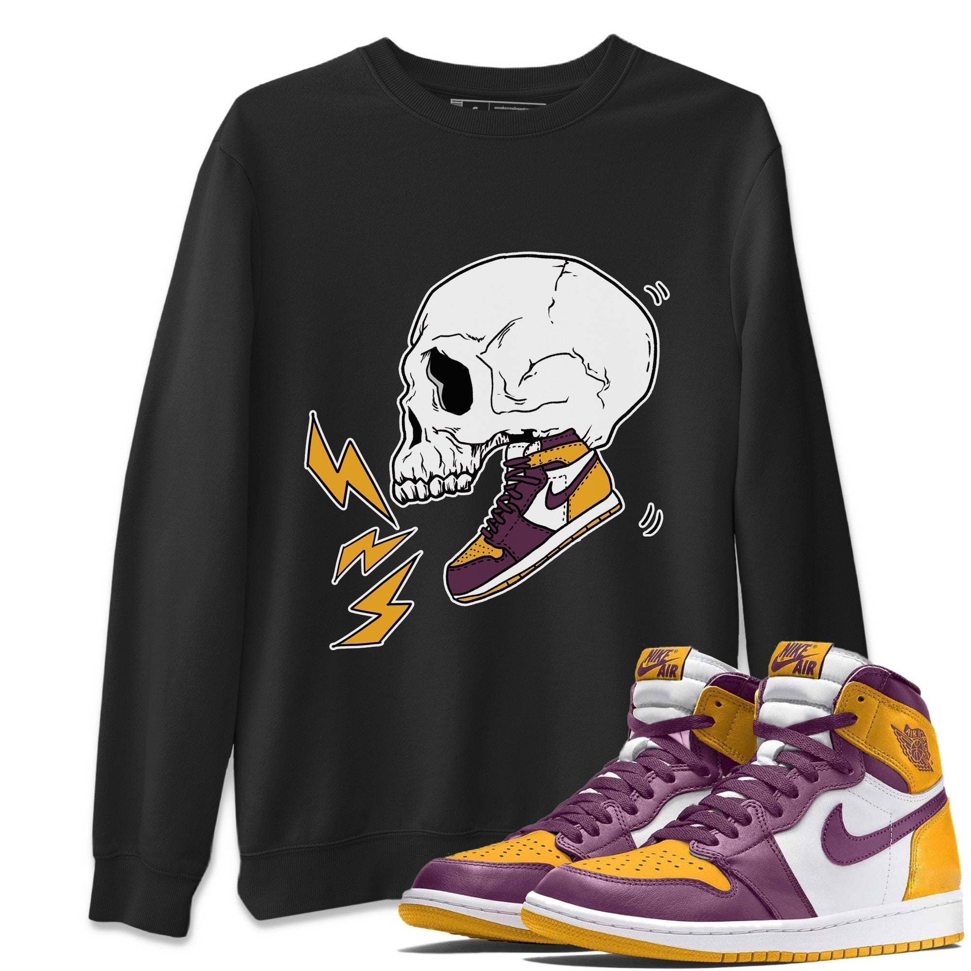 Jordan 1 Brotherhood Sneaker Matching T-Shirt Sneaker Skull Sneaker Tees Jordan 1 Brotherhood Sneaker Release Tees Crew Neck Tees