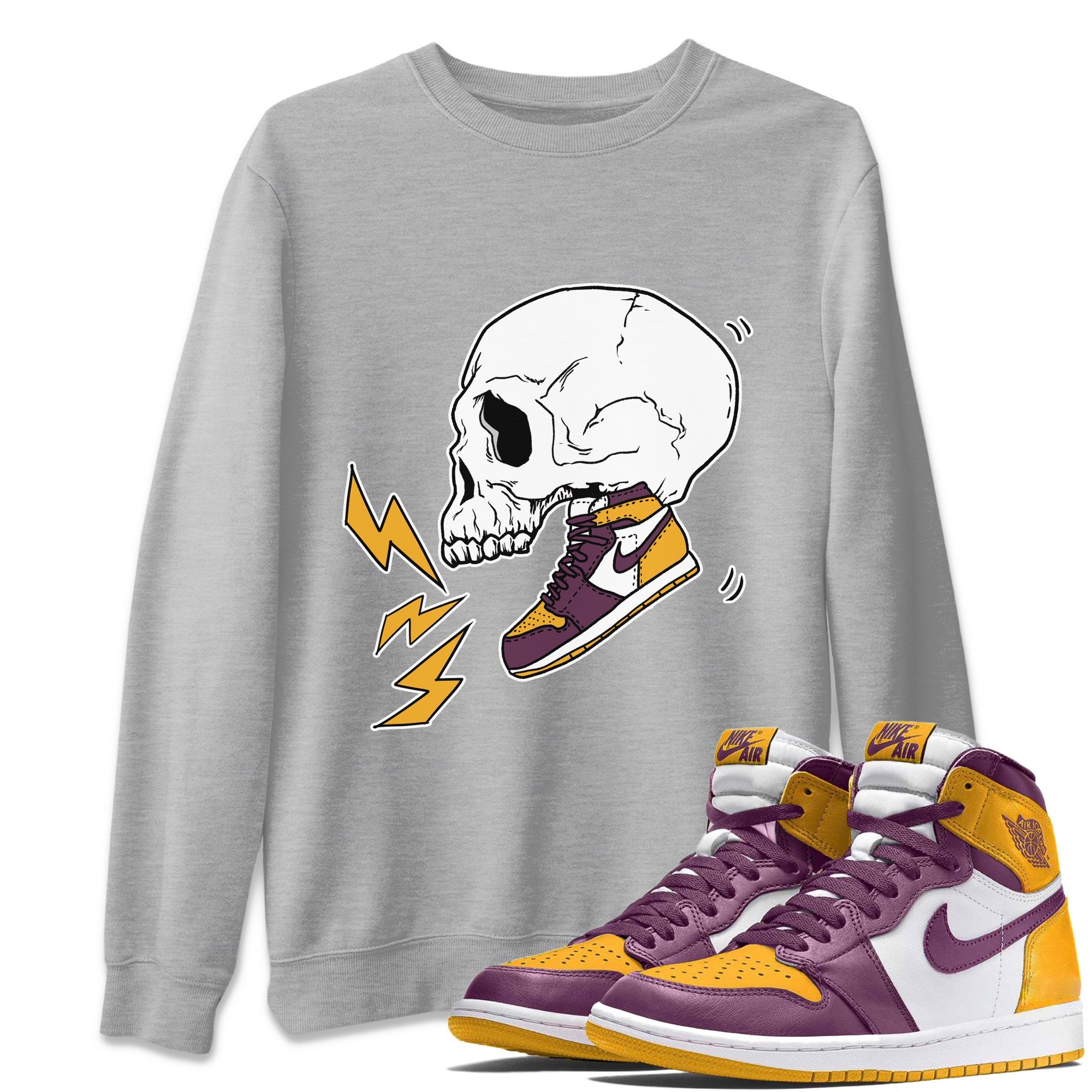 Jordan 1 Brotherhood Sneaker Matching T-Shirt Sneaker Skull Sneaker Tees Jordan 1 Brotherhood Sneaker Release Tees Crew Neck Tees