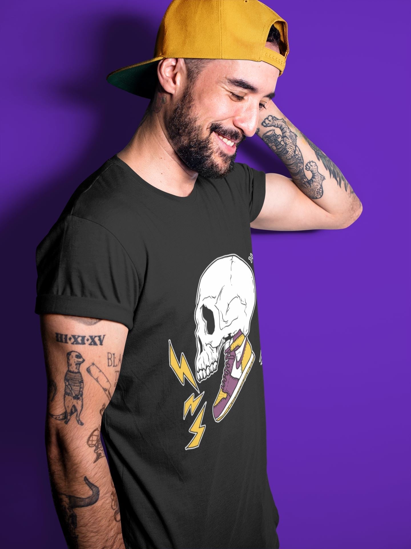 Jordan 1 Brotherhood Sneaker Matching T-Shirt Sneaker Skull Sneaker Tees Jordan 1 Brotherhood Sneaker Release Tees Crew Neck Tees