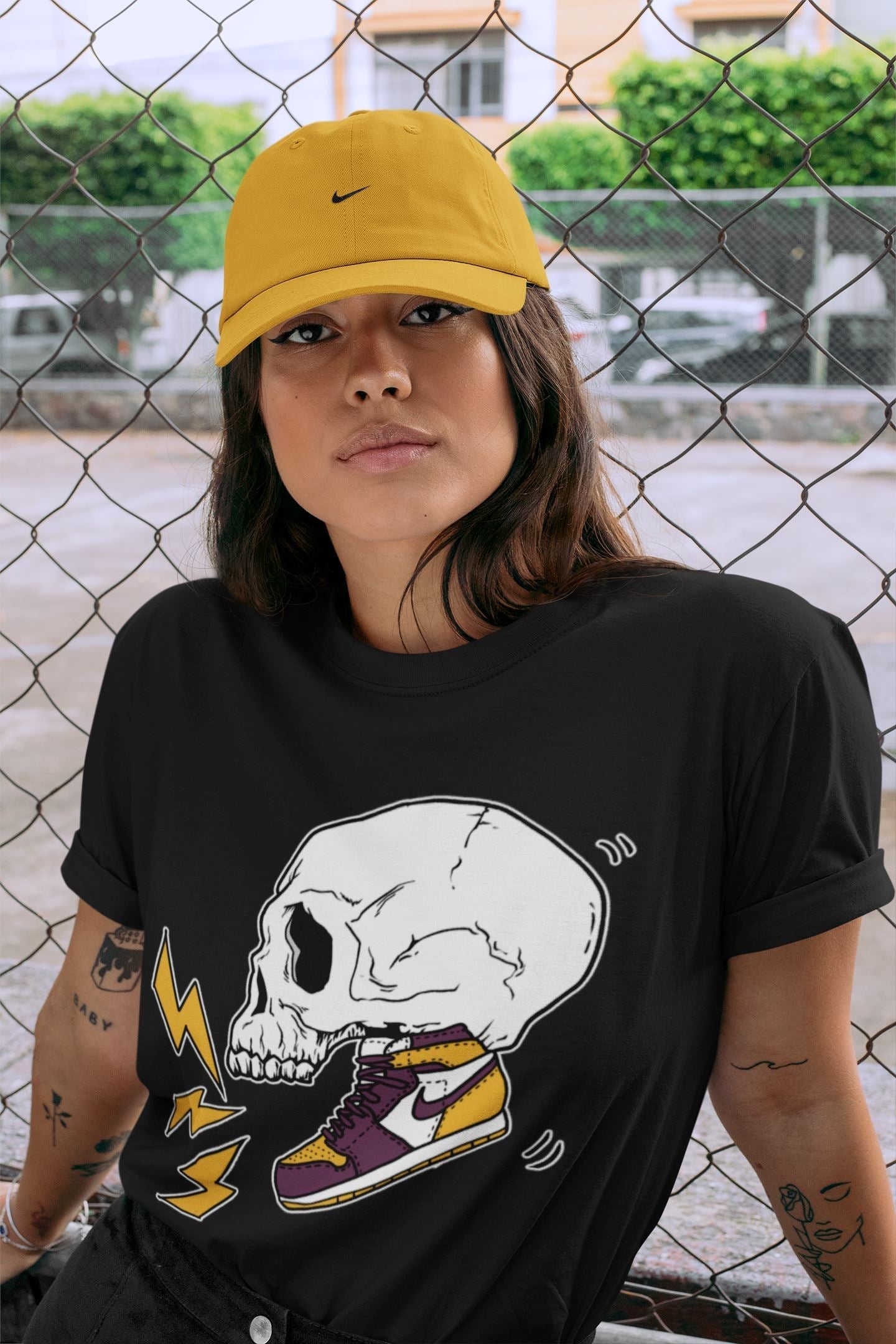 Jordan 1 Brotherhood Sneaker Matching T-Shirt Sneaker Skull Sneaker Tees Jordan 1 Brotherhood Sneaker Release Tees Crew Neck Tees