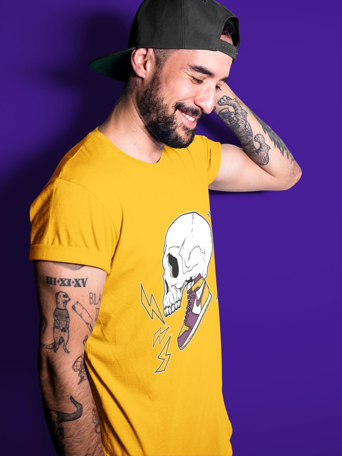 Jordan 1 Brotherhood Sneaker Matching T-Shirt Sneaker Skull Sneaker Tees Jordan 1 Brotherhood Sneaker Release Tees Crew Neck Tees