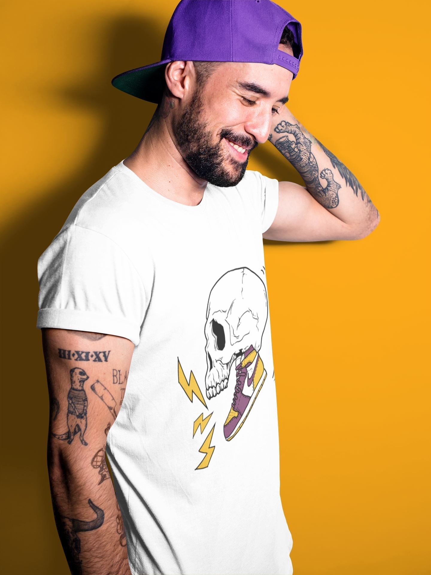 Jordan 1 Brotherhood Sneaker Matching T-Shirt Sneaker Skull Sneaker Tees Jordan 1 Brotherhood Sneaker Release Tees Crew Neck Tees